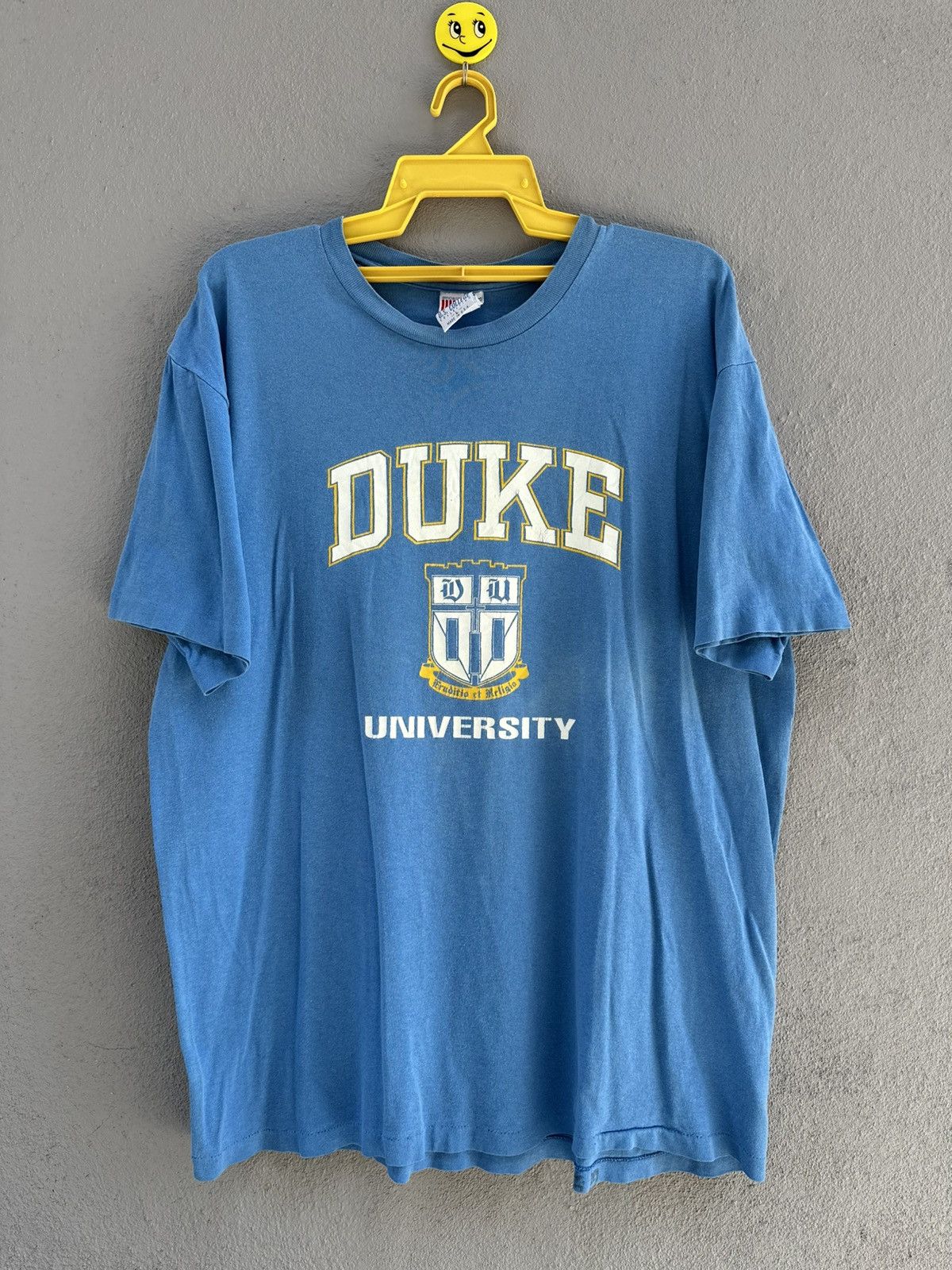 Vintage Thrashed Faded Vintage 90s Duke University Single Stitch Tee Size US L / EU 52-54 / 3 - 1 Thumbnail
