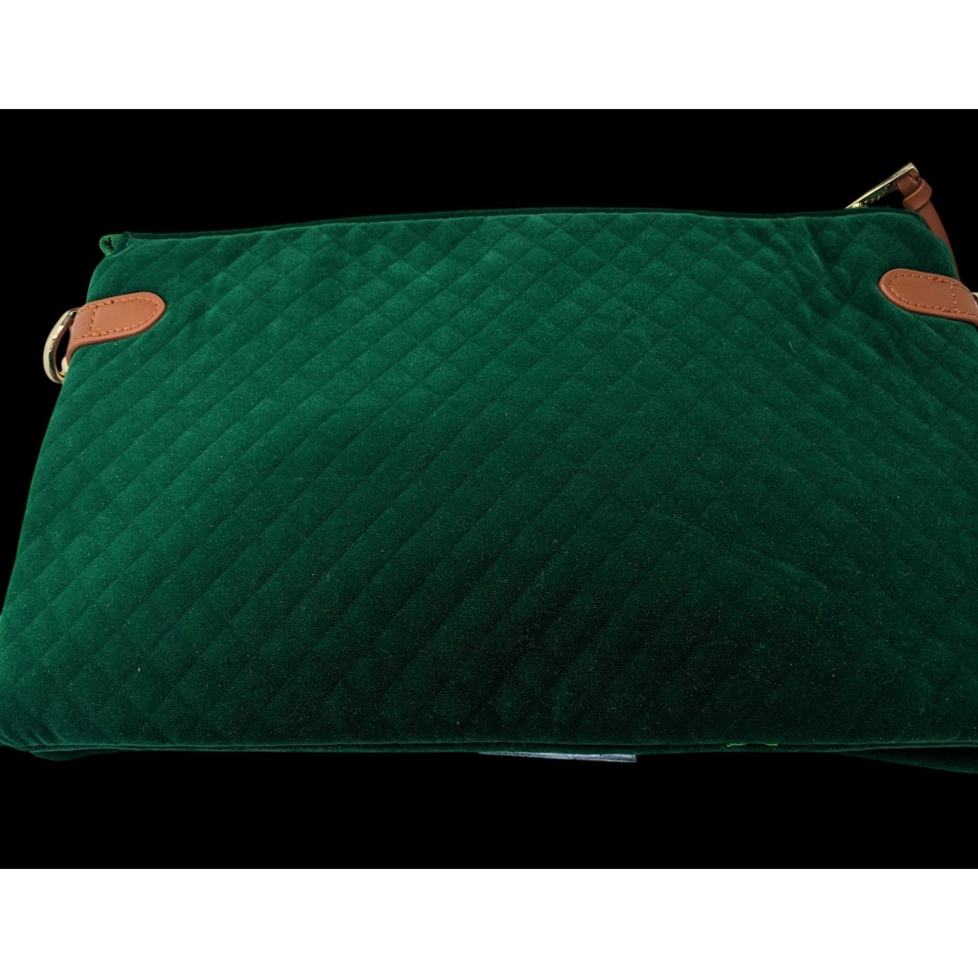 Other Thomas & Lee Company Quilted Green Velvet Shoulder Bag With Size ONE SIZE - 5 Thumbnail