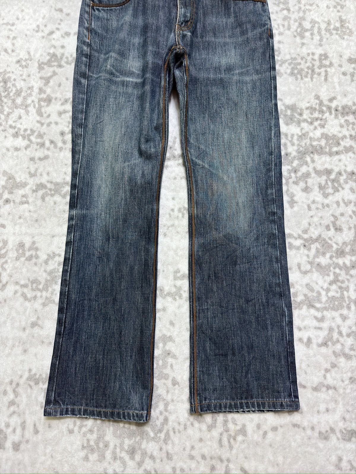Hysteric Glamour Vintage Y2k Men’s Bigi Blue Denim Jeans Leather Waist Detail Size US 30 / EU 46 - 6 Thumbnail