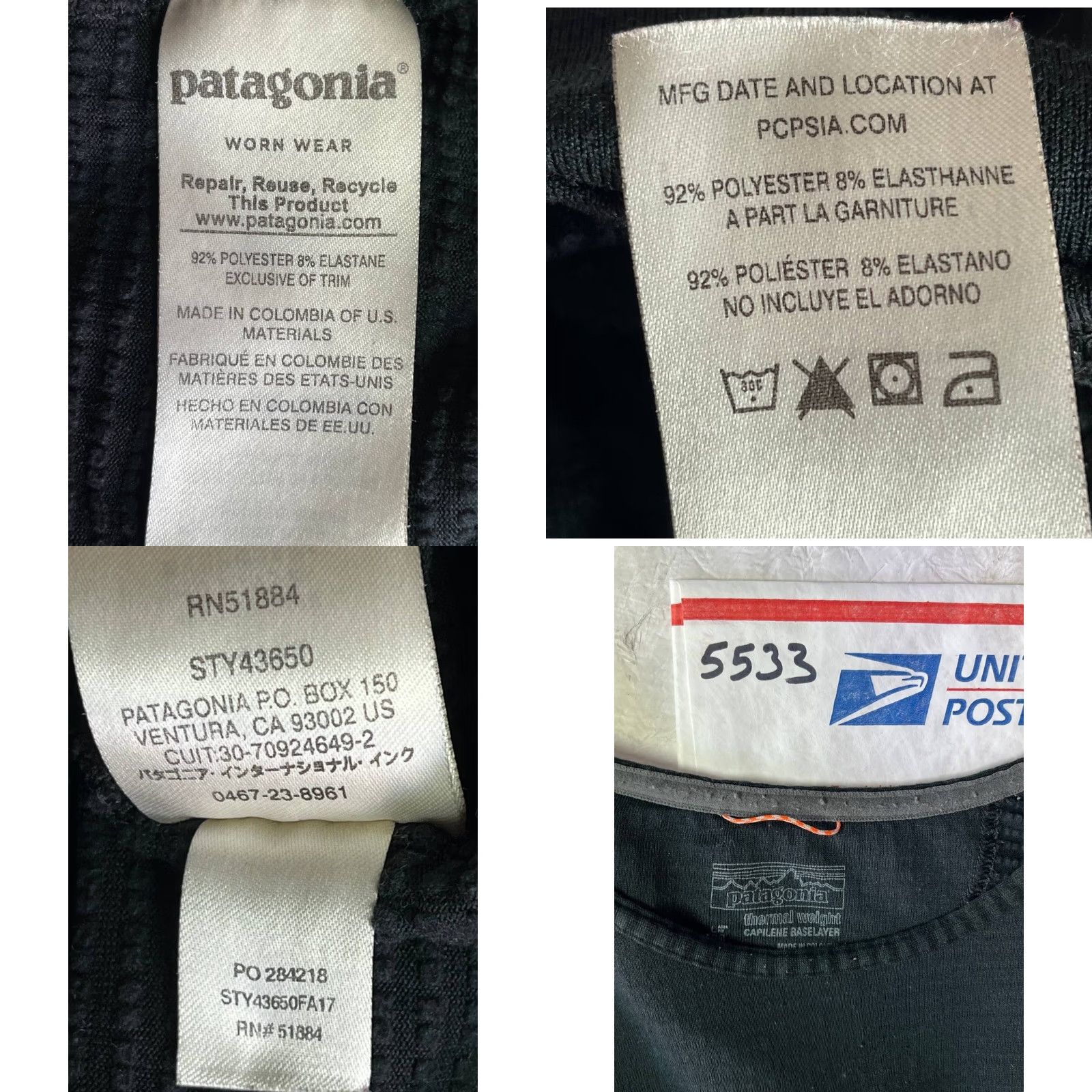 Patagonia Patagonia Capilene Midweight Crew Shirt Black Long Sleeve Women's Size Medium Size M / US 6-8 / IT 42-44 - 8 Thumbnail