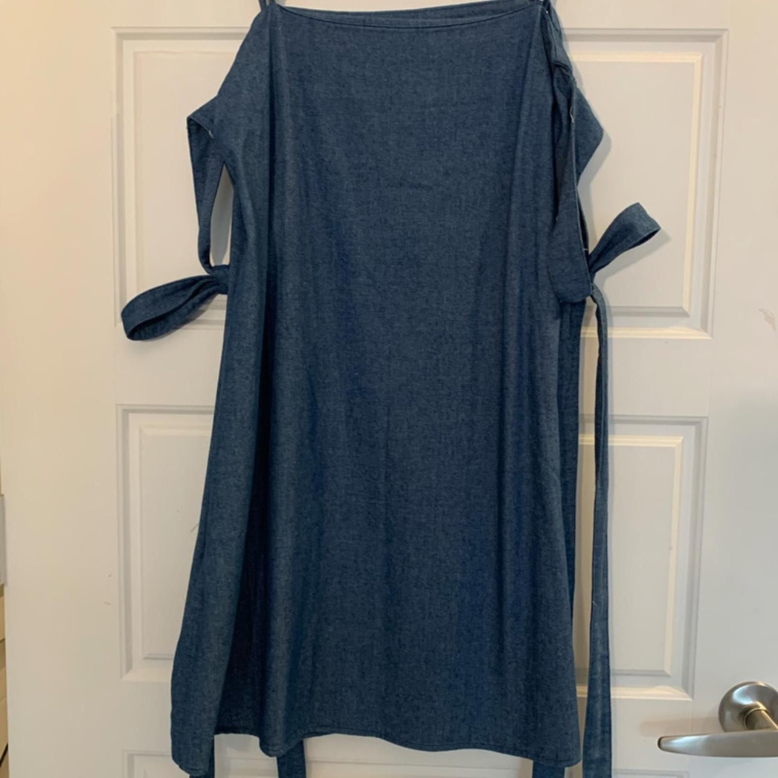 Lucchese Lucca Denim Dress with ties in the arms Size M / US 6-8 / IT 42-44 - 3 Thumbnail