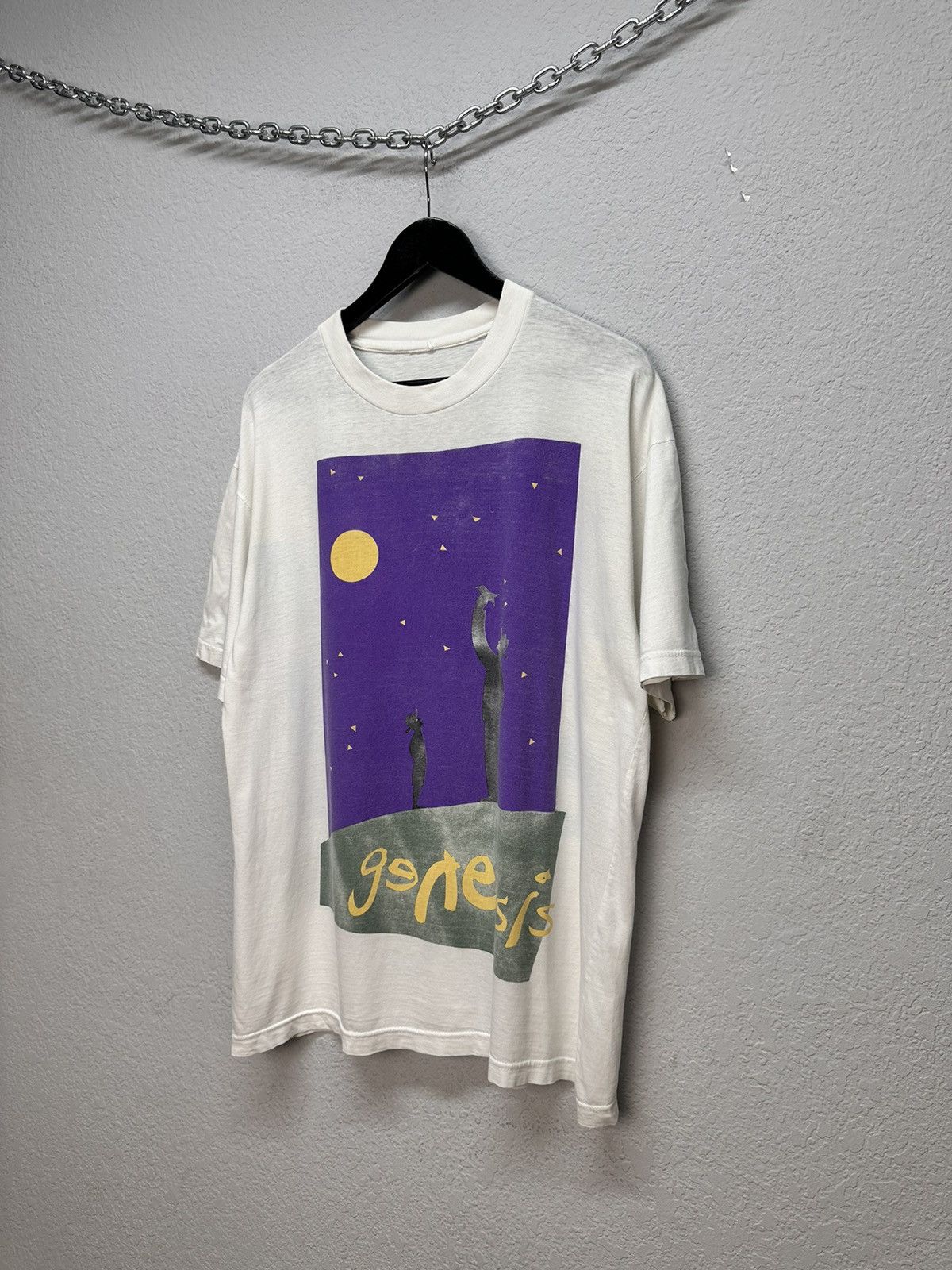 Band Tees Vintage 90s Tour Genesis Phil Collins T Shirt ART Rock Music Size US XL / EU 56 / 4 - 2 Thumbnail