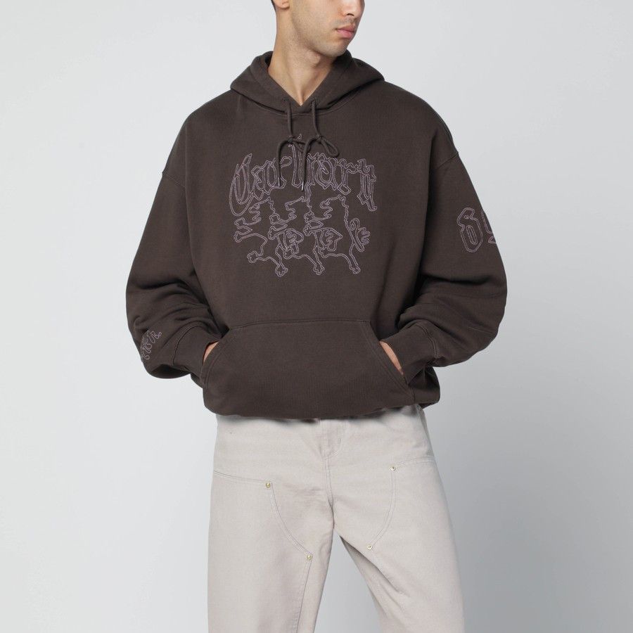 o1d2blof0226 Hoodie in Brown
