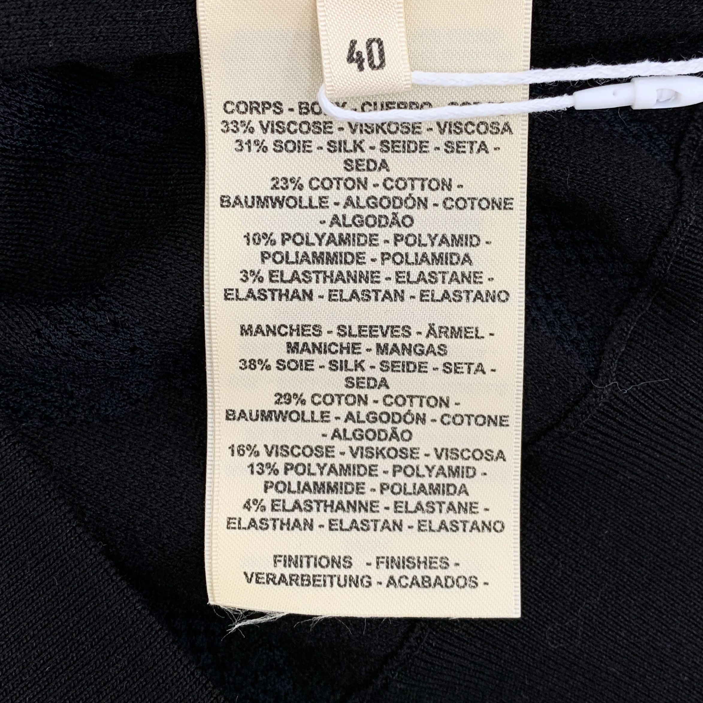 Hermes Hermes Navy Jacquard Zip Knit Jacket (Size 40) Size US XXS / EU 40 - 2 Thumbnail