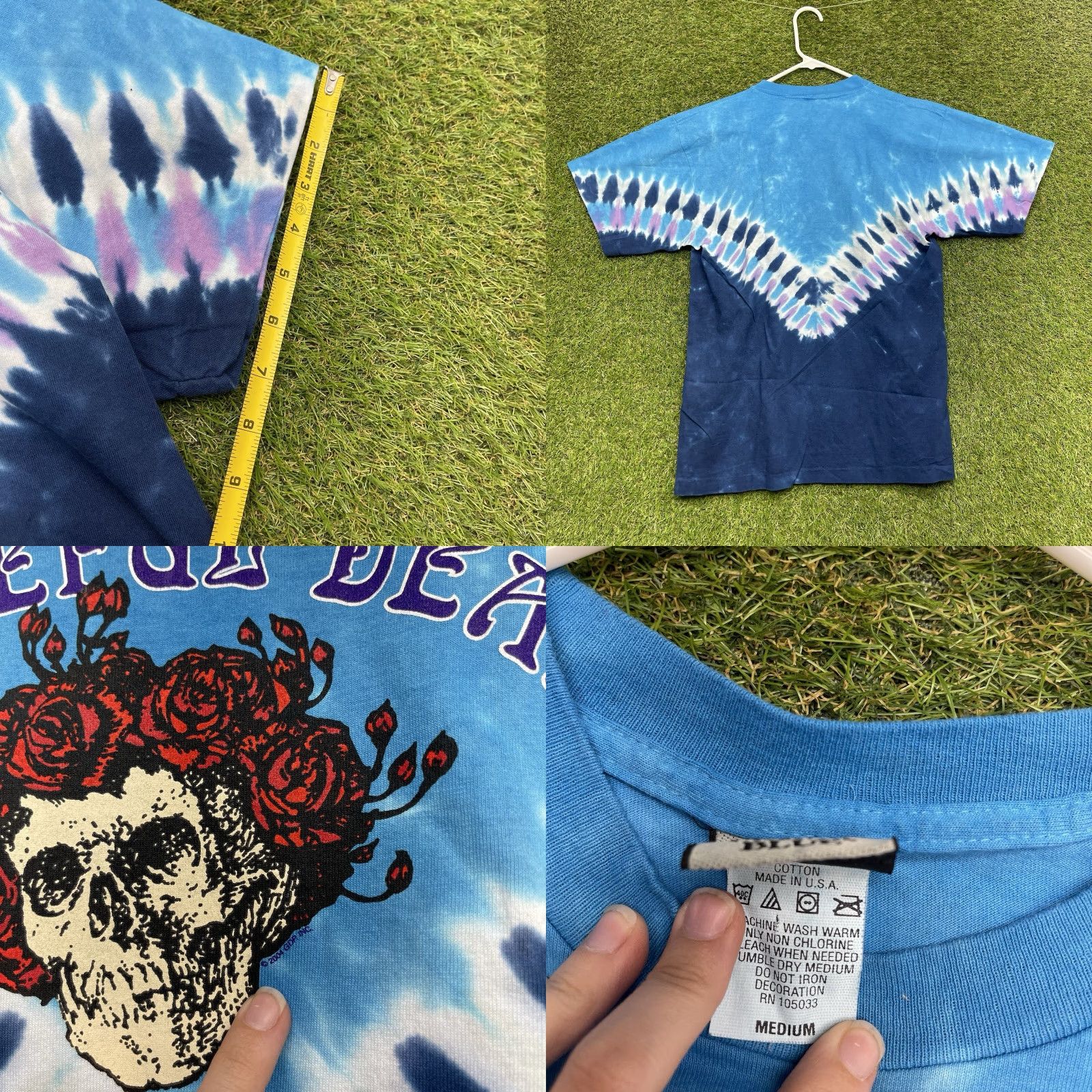 Liquid Blue VINTAGE Liquid Blue Grateful Dead Shirt Men’s M Double-Sided Graphic 90s Blue Cotton Crew Neck Short Sleeve T-Shirt Mens Size US M / EU 48-50 / 2 - 8 Thumbnail