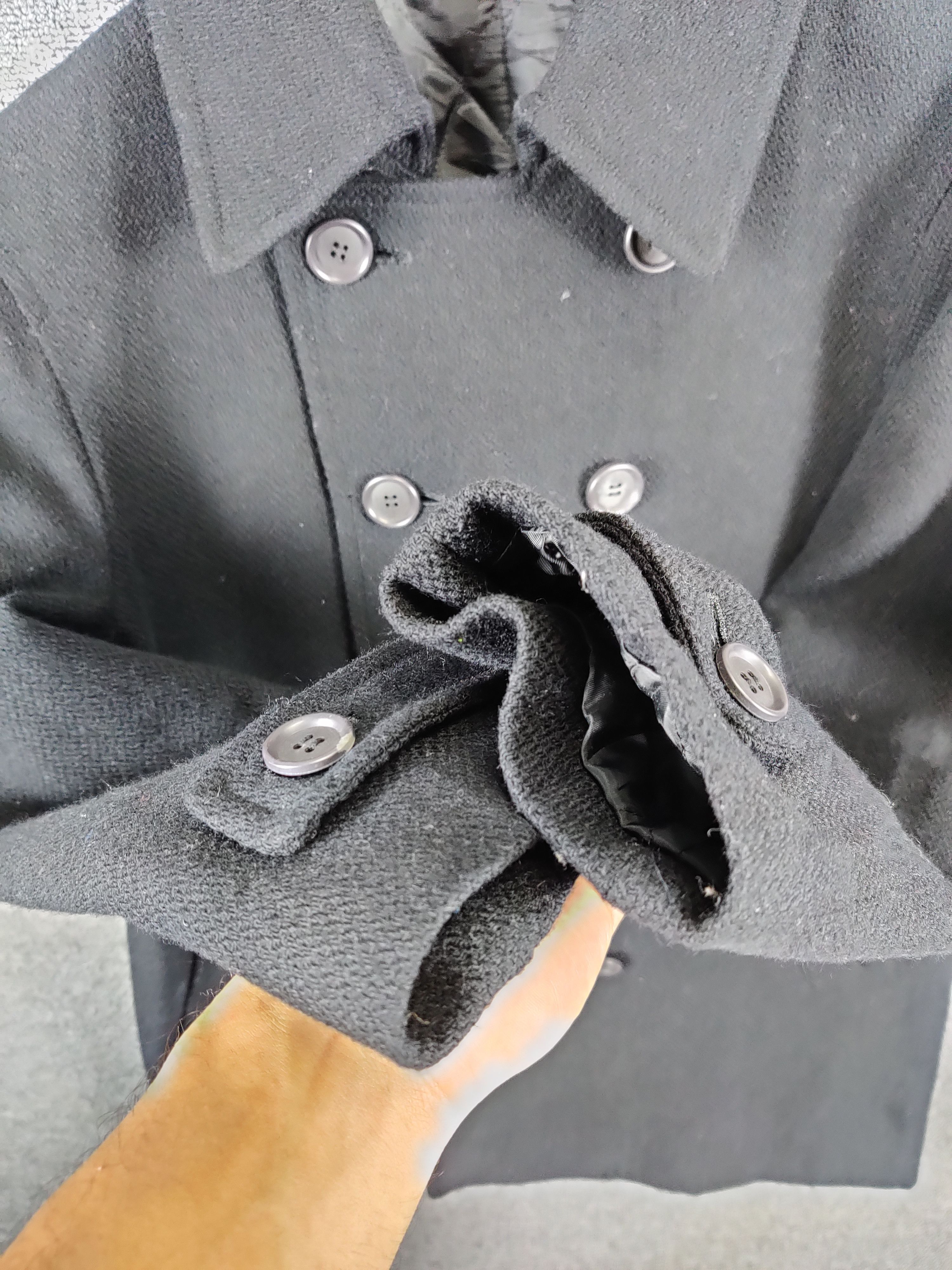 291295=Homme 291295= Homme Double Breasted Wool Coat Size US M / EU 48-50 / 2 - 10 Thumbnail