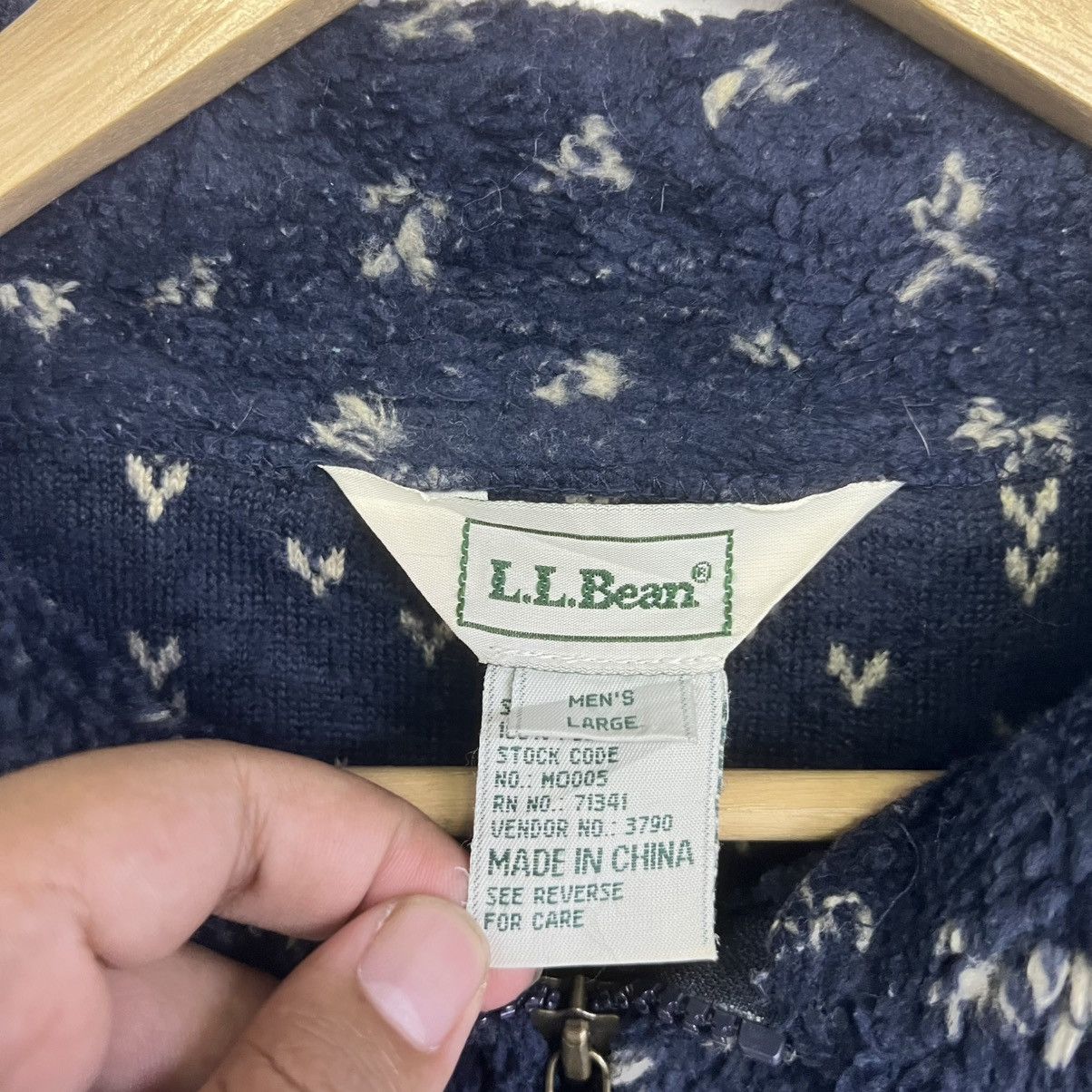 L.L. Bean VTG 90 LLBEAN BIRD’S EYE Deep Pile Fleece Outdoor Jacket Size US L / EU 52-54 / 3 - 8 Thumbnail