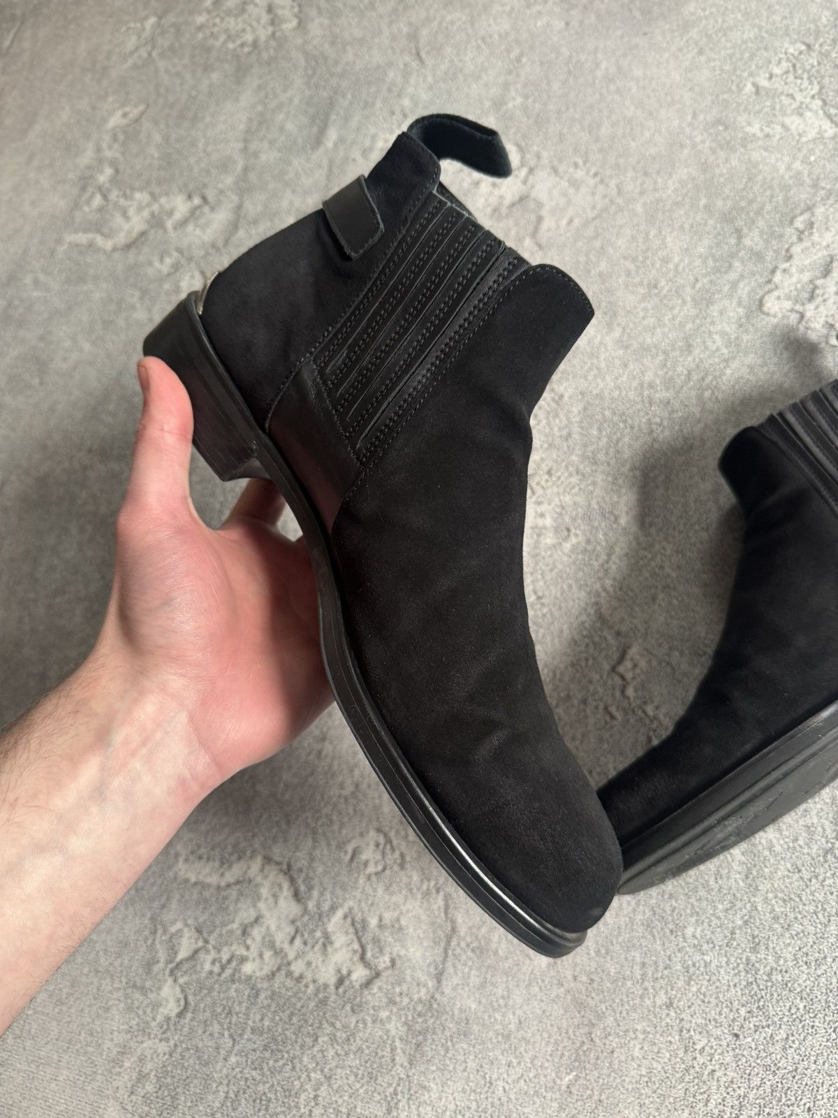 Other Cesare Paciotti 27.5cm suede black ankle boots shoes western Size US 9.5 / EU 42-43 - 14 Thumbnail