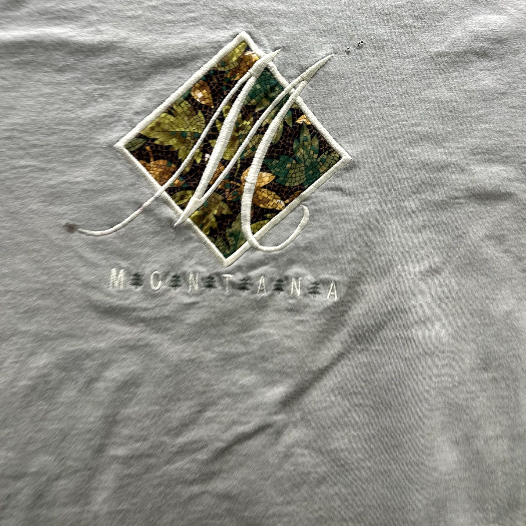 Vintage Montana Shirt Mens Large Tan Mosaic Graphic Camo Trim Outdoors Nature Tee Size US L / EU 52-54 / 3 - 6 Thumbnail