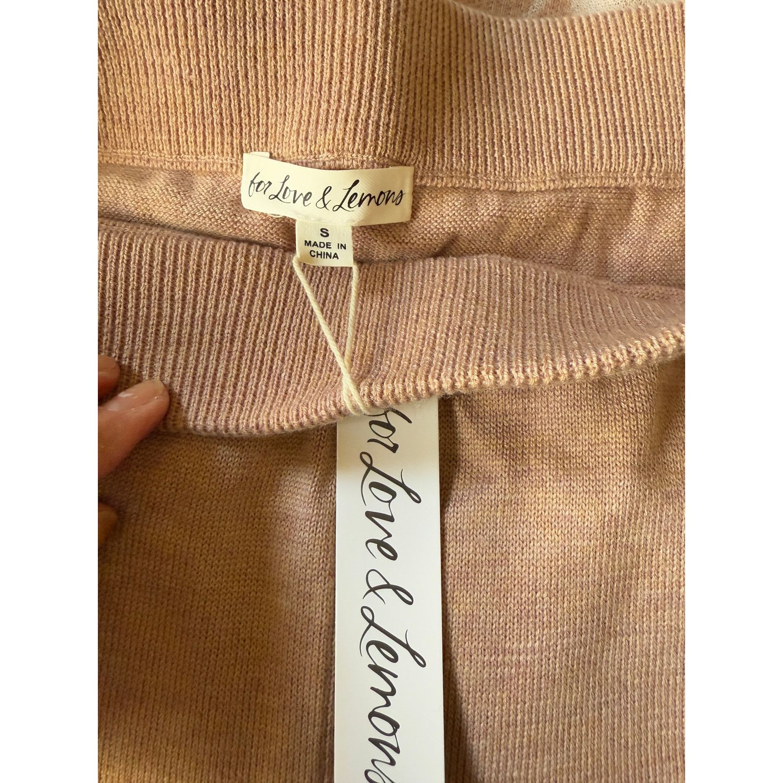 For Love & Lemons NWT For Love & Lemons Cassidy Knit Shorts & bralette size S Size 27" / US 4 / IT 40 - 6 Thumbnail
