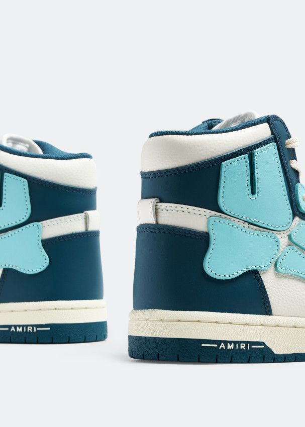 Amiri oc11z0225 Skel Hi-Top Sneakers in Multicolor Size US 9 / IT 39 - 3 Thumbnail
