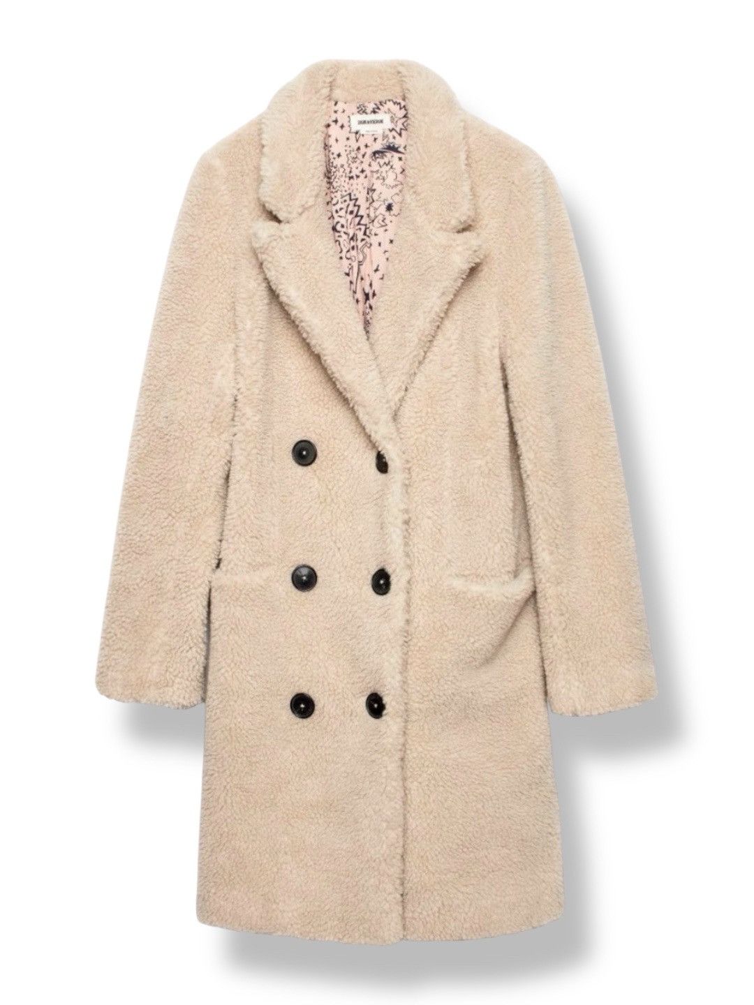 Zadig & Voltaire ZADIG & VOLTAIRE Selena Gomez Teddy Mint Coat Cream Size XS Size XS / US 0-2 / IT 36-38 - 1 Thumbnail