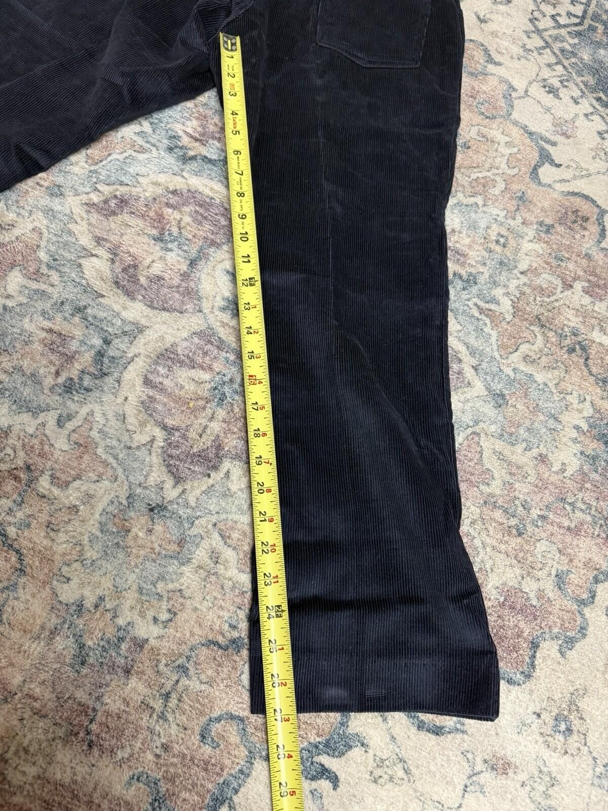 L.L. Bean Vintage LL Bean Corduroy Pants Mens 33x30 Classic Fit Navy Size US 33 - 5 Thumbnail