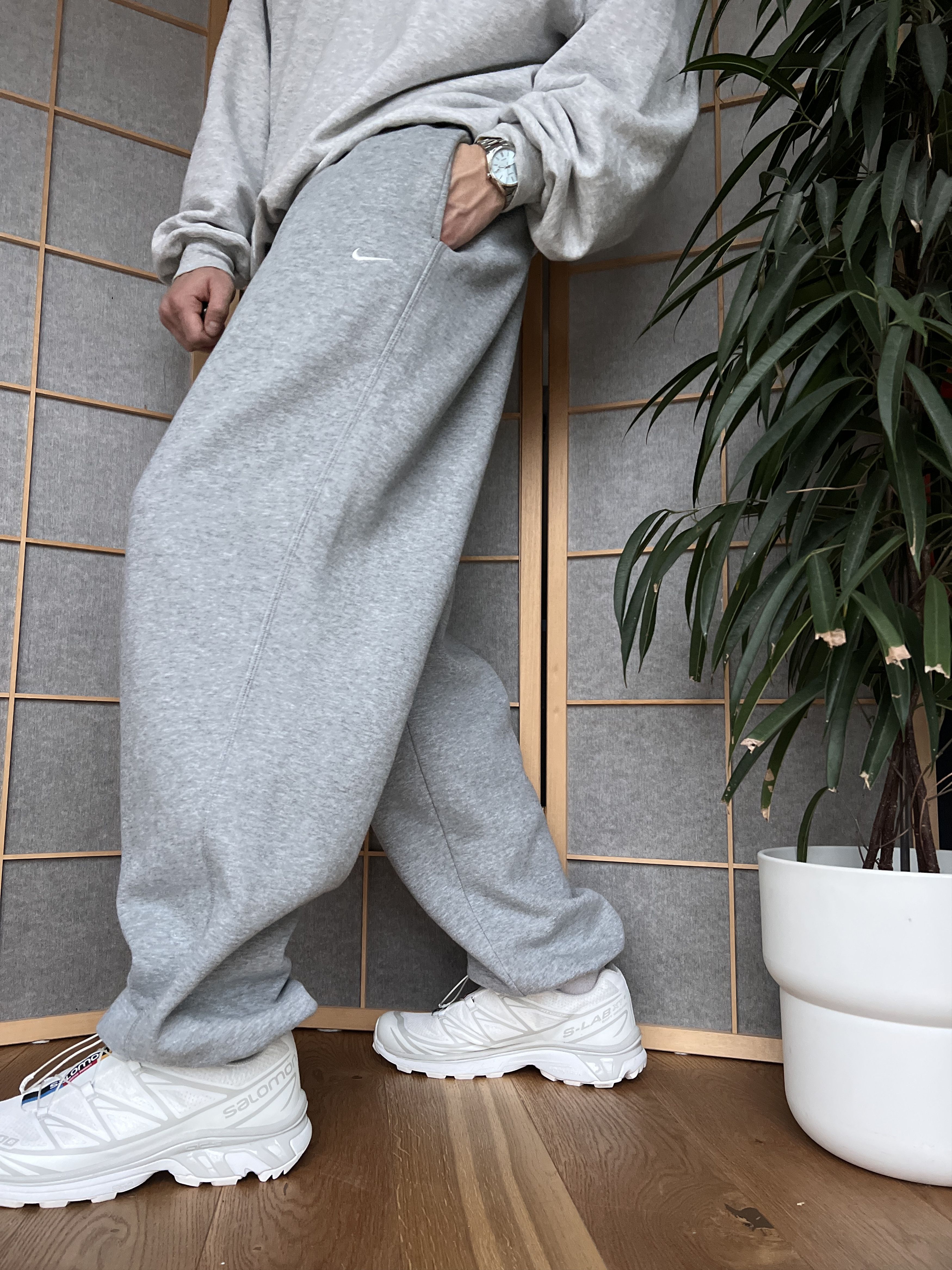 Nike Baggy Nike vintage 00s blanc wide sweatpants rap y2k joggers Size US 36 / EU 52 - 5 Thumbnail