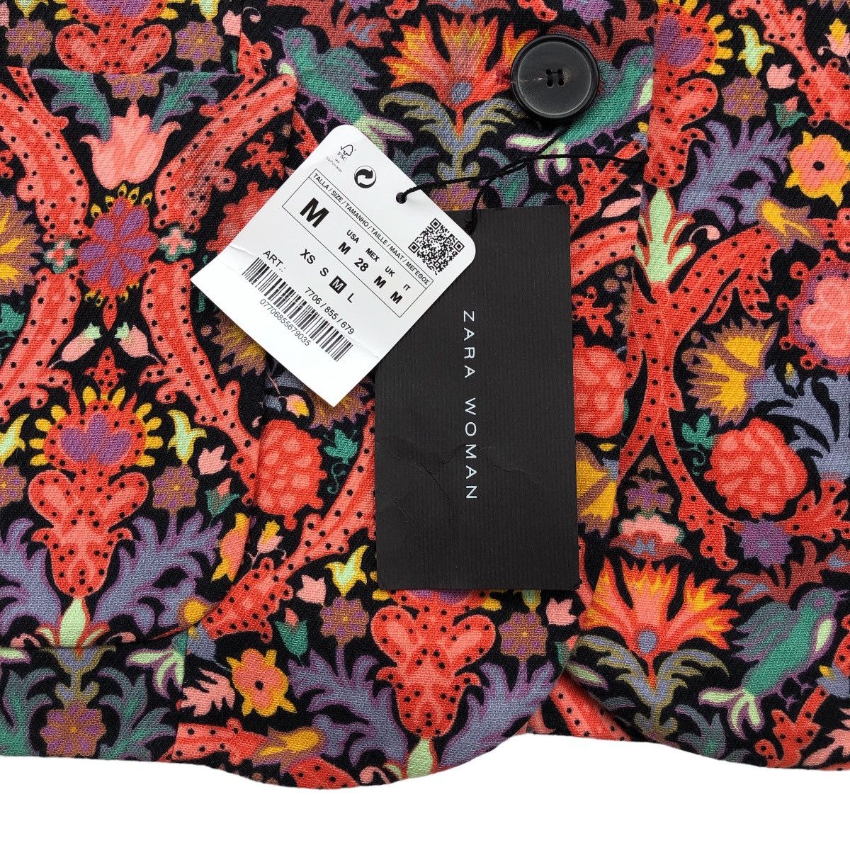 Zara Zara Retro Paisley Blazer For Women Size M / US 6-8 / IT 42-44 - 14 Thumbnail