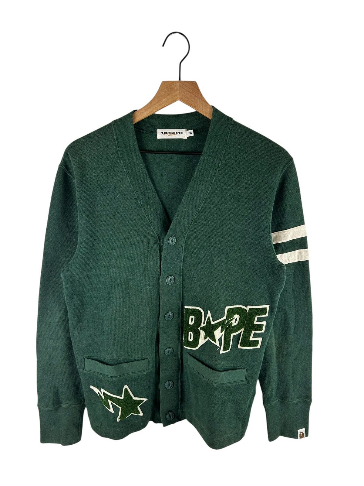 Bape Bape Star Button Cardigan Size US M / EU 48-50 / 2 - 1 Thumbnail