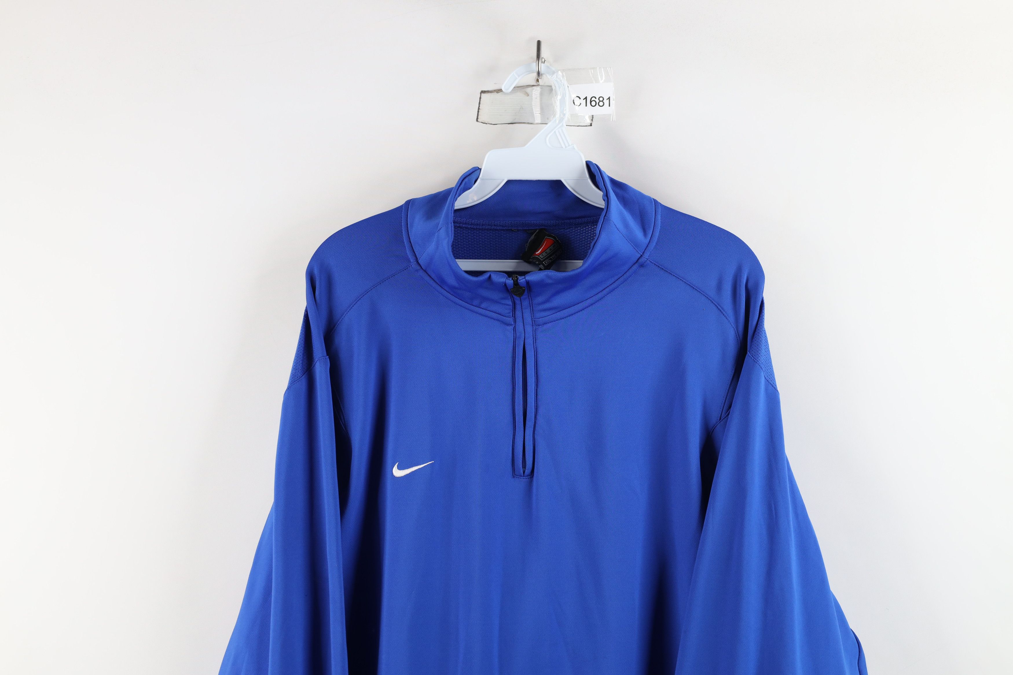 Nike × Vintage Vintage Nike Scott Mini Swoosh Half Zip Pullover Sweater Top Size US XXL / EU 58 / 5 - 2 Thumbnail