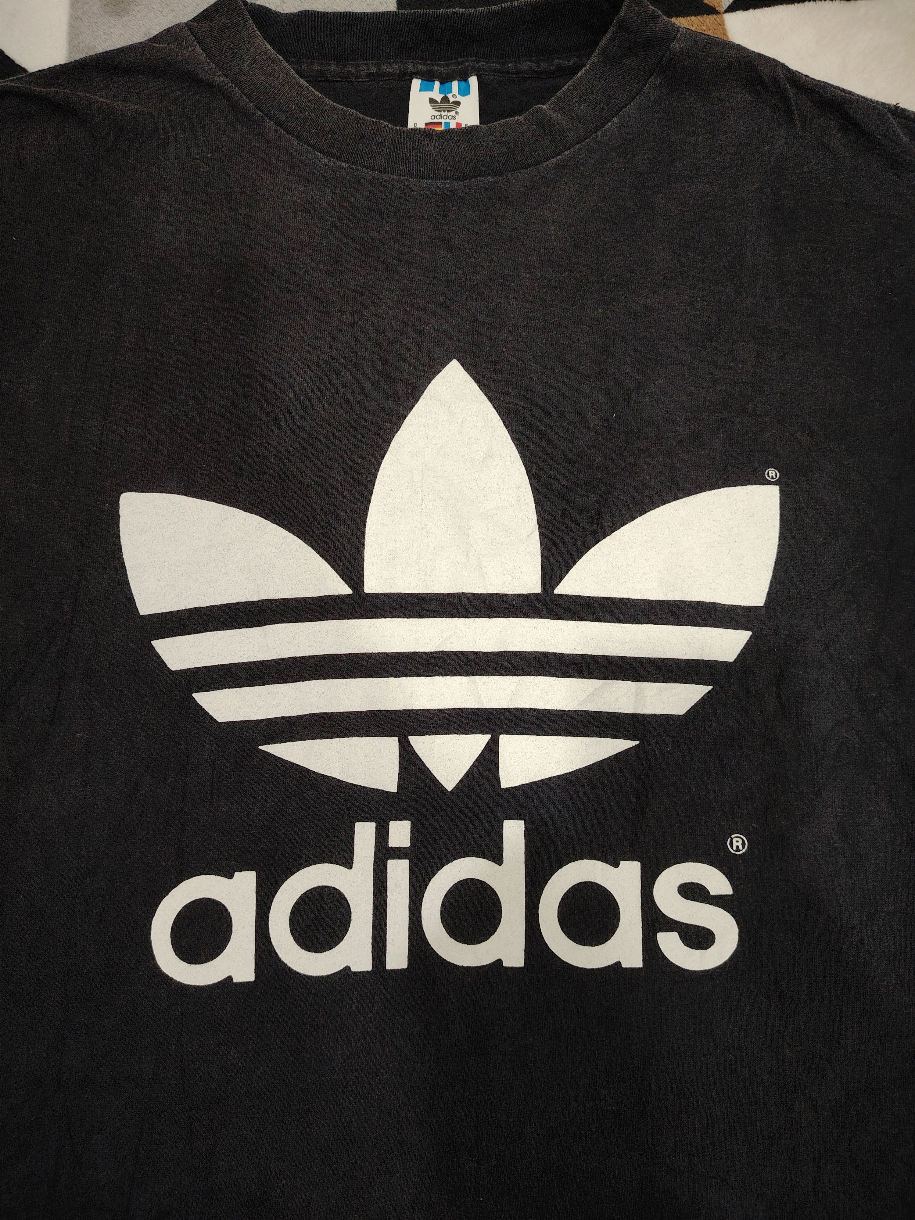 Adidas × Vintage Vtg 90s ADIDAS USA Trefoil Biglogo Double Print Longsleeves Size US L / EU 52-54 / 3 - 3 Thumbnail