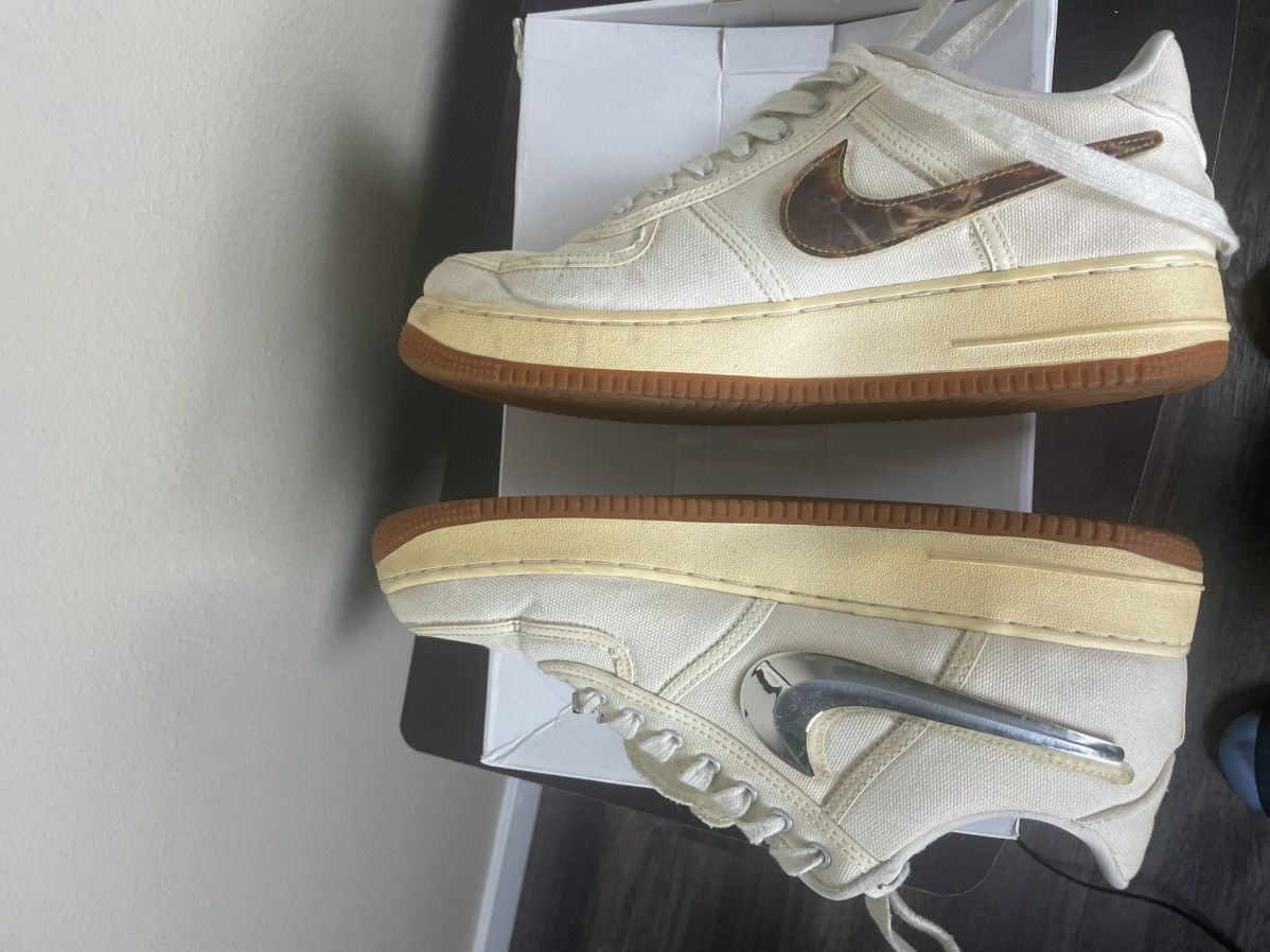 Nike × Travis Scott Travis Scott Air Force One Sail Size 12 Size US 12 / EU 45 - 3 Thumbnail