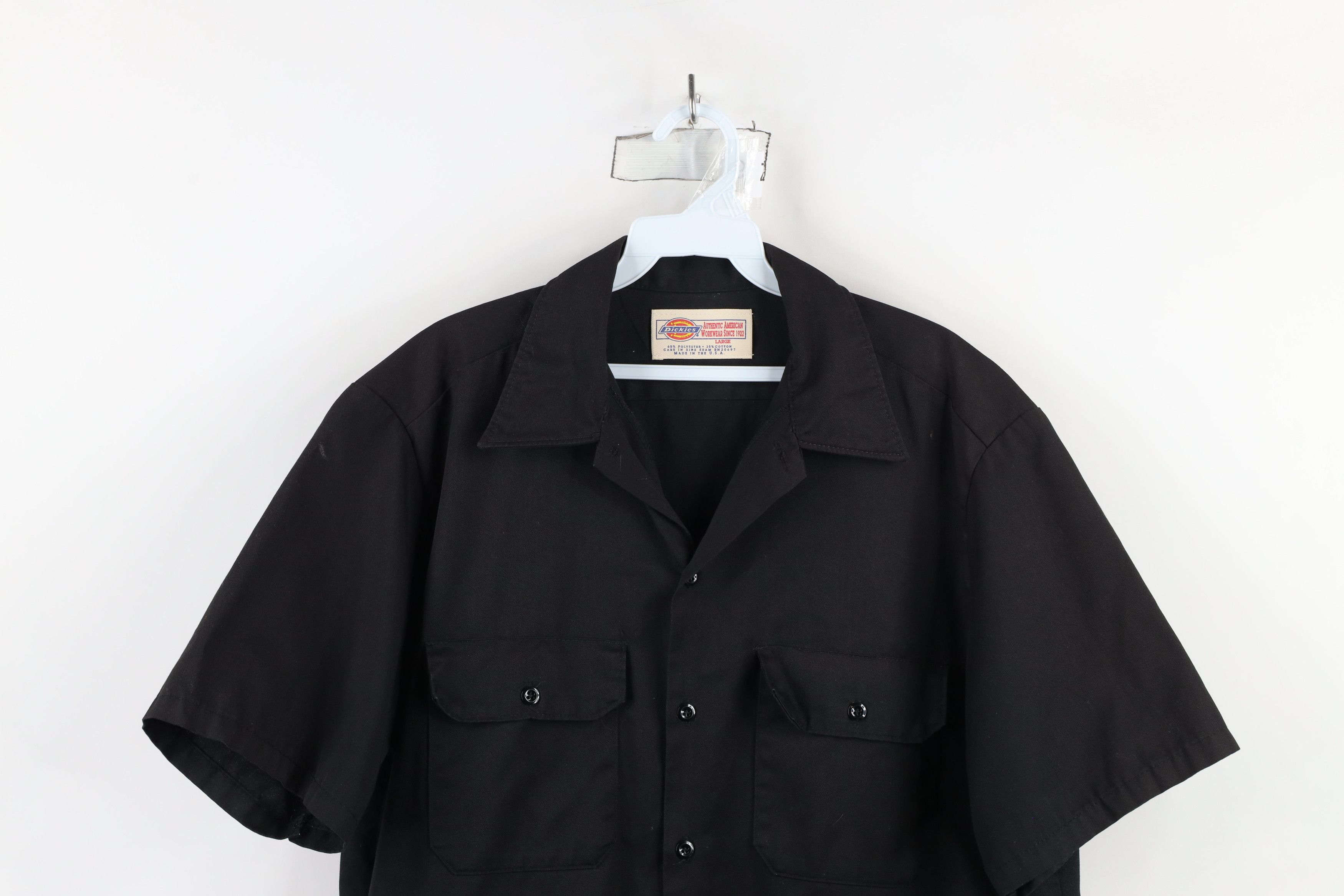 Dickies × Vintage Vintage 90s Dickies Short Sleeve Mechanic Button Shirt USA Size US L / EU 52-54 / 3 - 2 Thumbnail