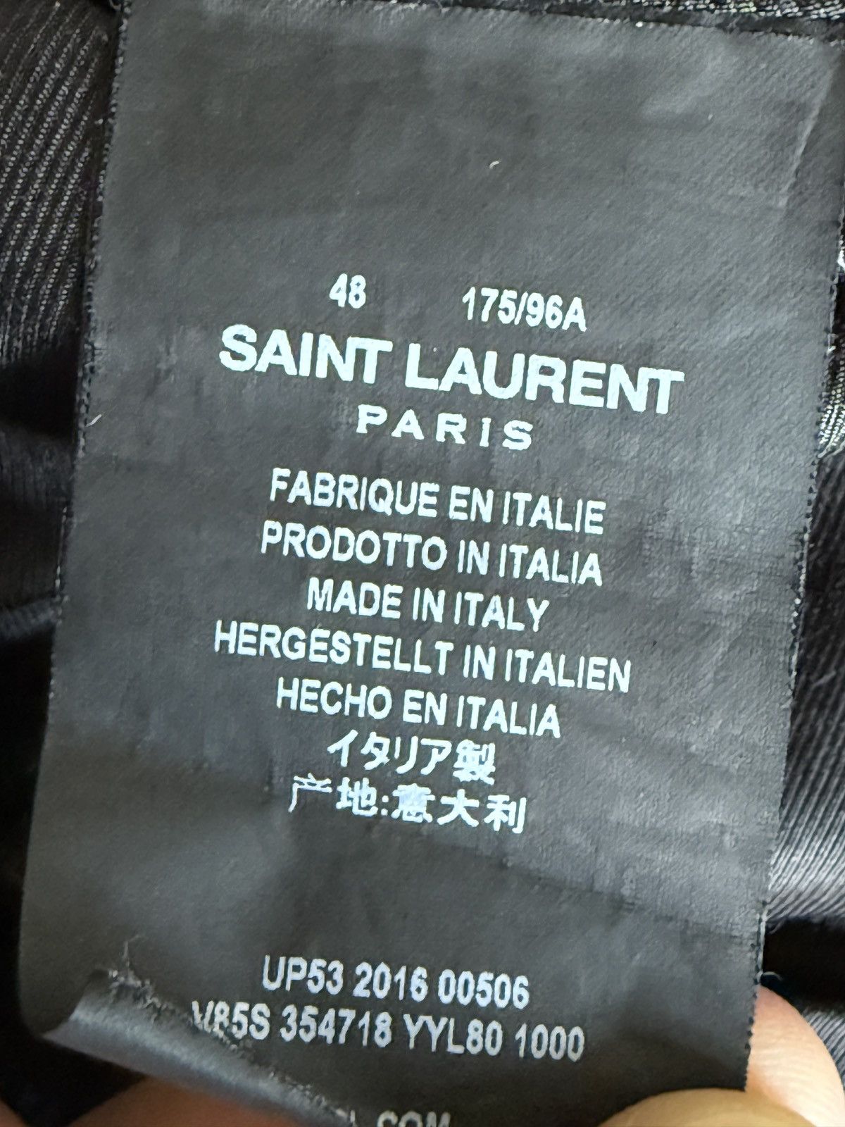 Hedi Slimane × Saint Laurent Paris Saint Laurent Paris Black Wool Teddy Varsity Jacket SS16 Size US M / EU 48-50 / 2 - 15 Thumbnail