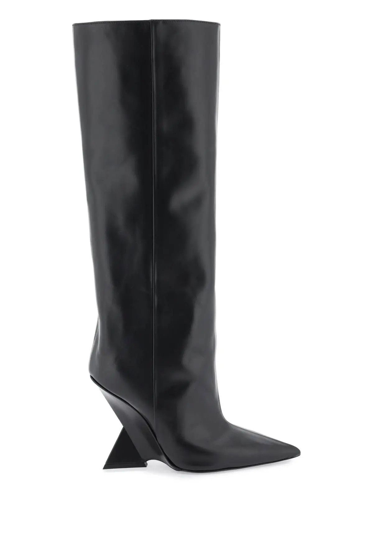 image of The Attico O1S22I1N1223 Cheope Tube Boots In Black, Women's (Size 8)
