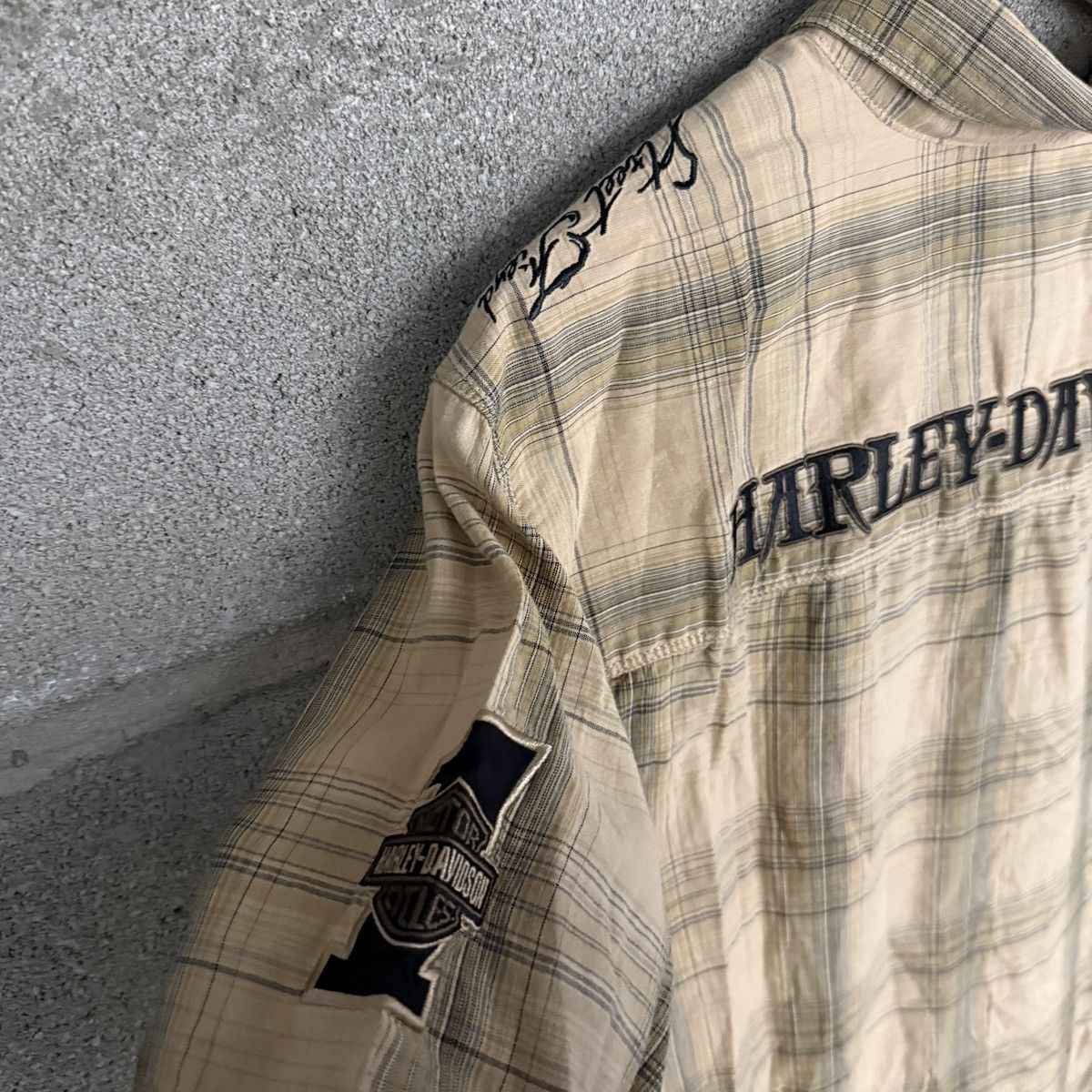 Harley Davidson Y2K Harley Davidson Plaid Button Up Biker Shirt Mens Medium Size US L / EU 52-54 / 3 - 5 Thumbnail