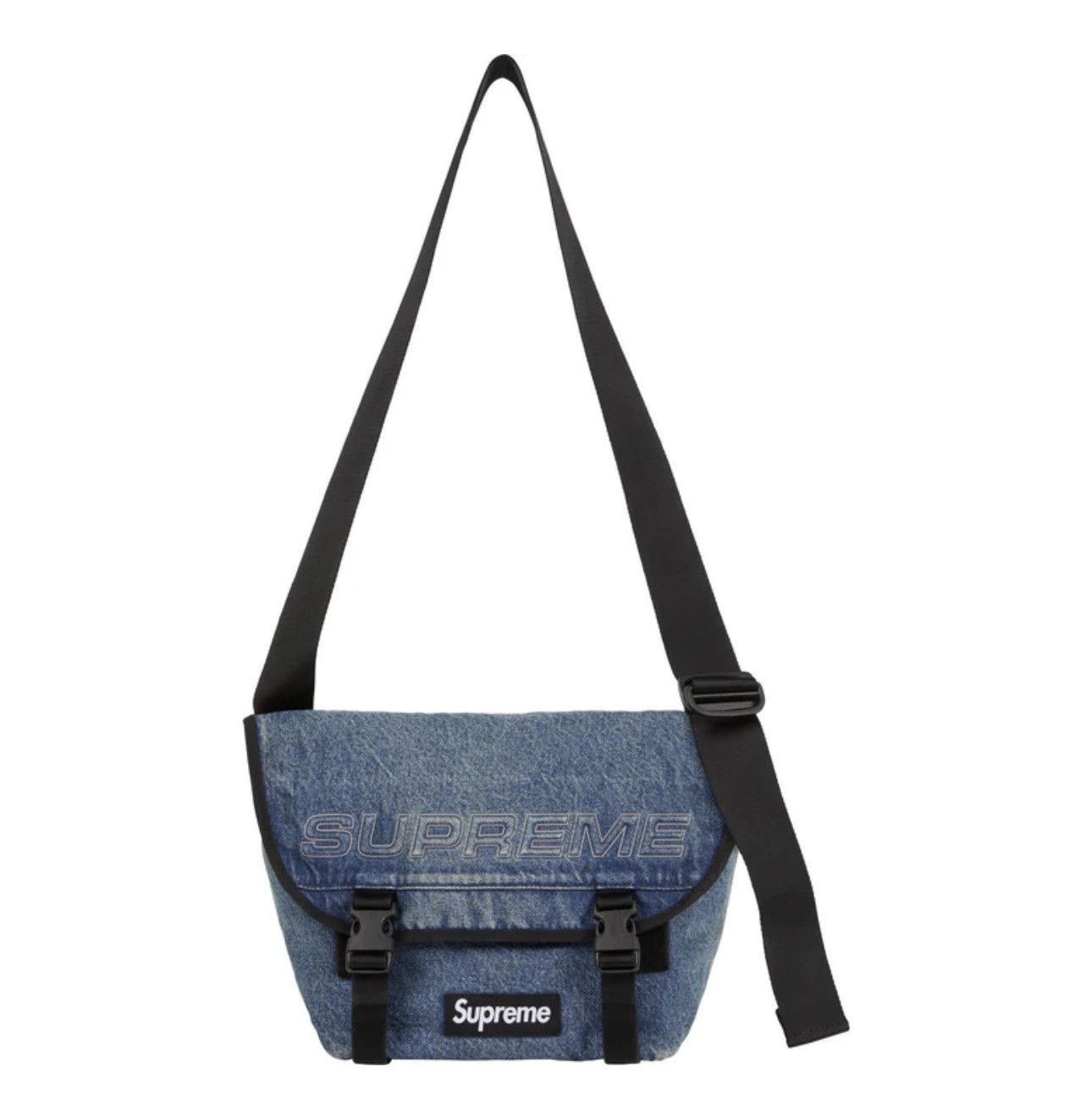 Supreme Supreme Denim Shoulder Bag Washed Indigo | Grailed