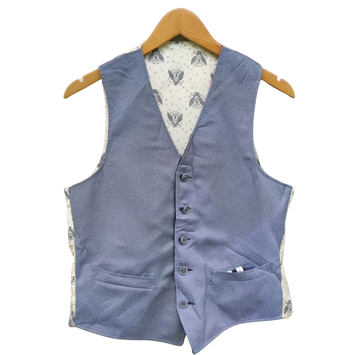 Other Americana Eagle Crest Waistcoat Vest Tailored Classic Size US S / EU 44-46 / 1 - 1 Thumbnail