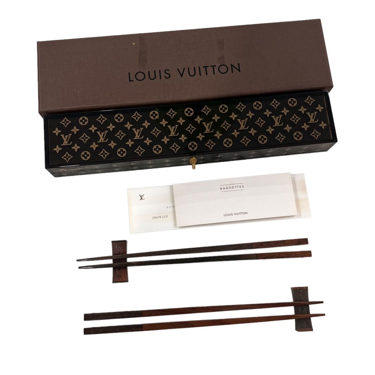 image of Louis Vuitton Rosewood Chopsticks in Brown, Men's