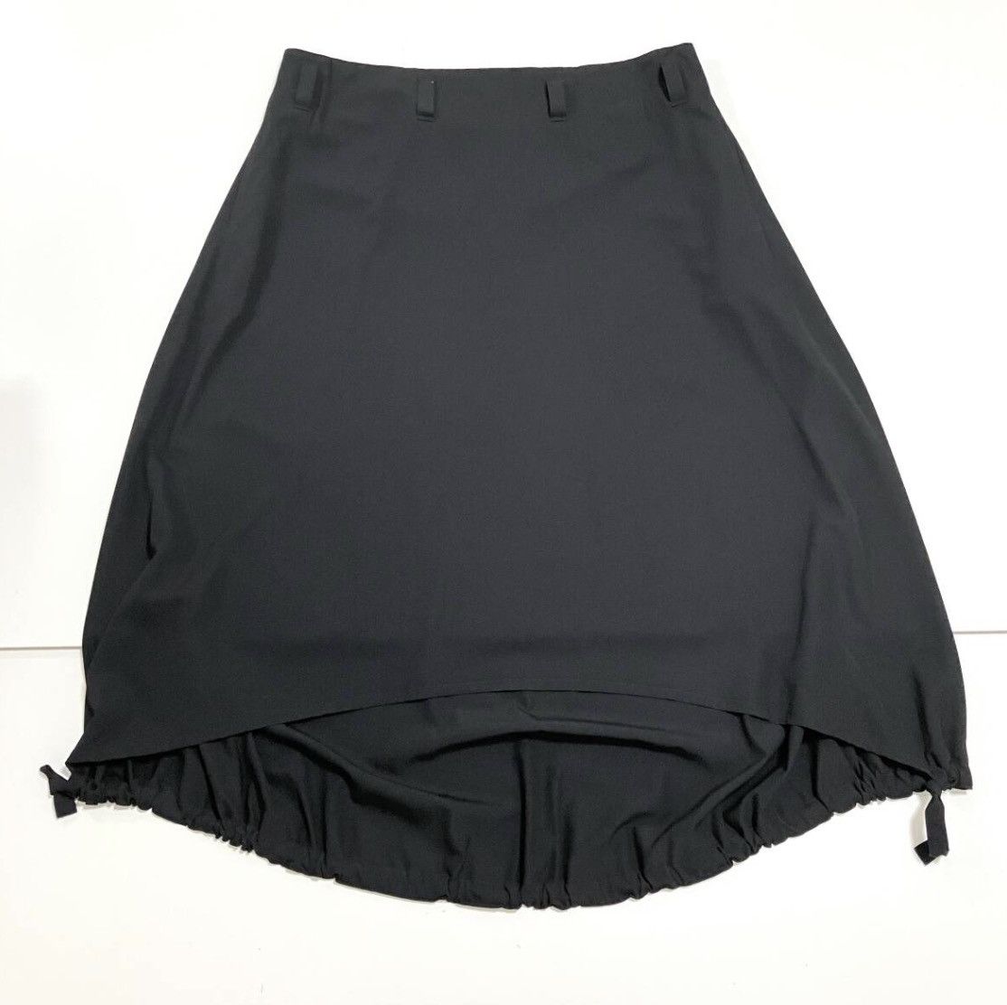 Yohji Yamamoto Y's Yohji Yamamoto W/Gabardine Asymmetry Balloons Wide Skirt Size 28" / US 6 / IT 42 - 7 Thumbnail