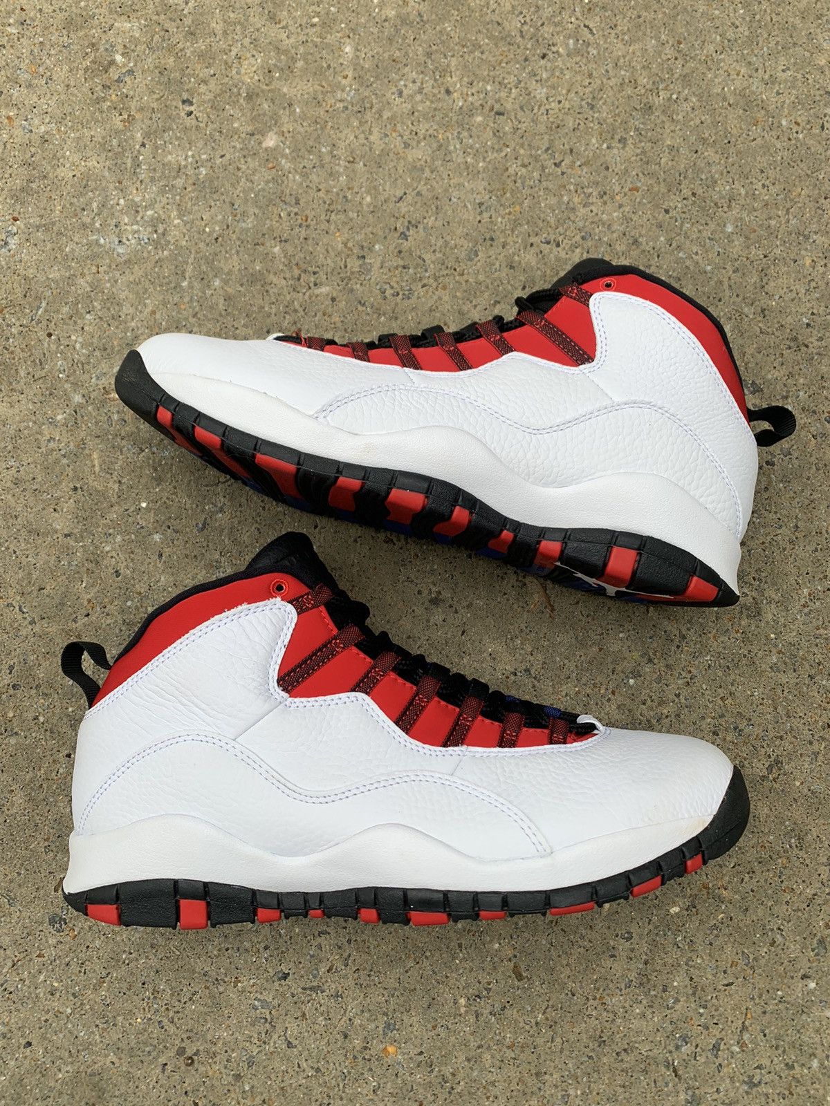 image of Jordan Nike Air Jordan 10 Retro Russell Westbrook Class Of 2006 Shoes in Blue White Red (Size 11)