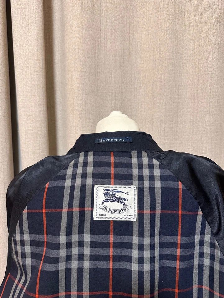 Burberry Burberry Double Breasted Novacheck Navy Trench Coat 164cm Size XL / US 12-14 / IT 48-50 - 10 Thumbnail