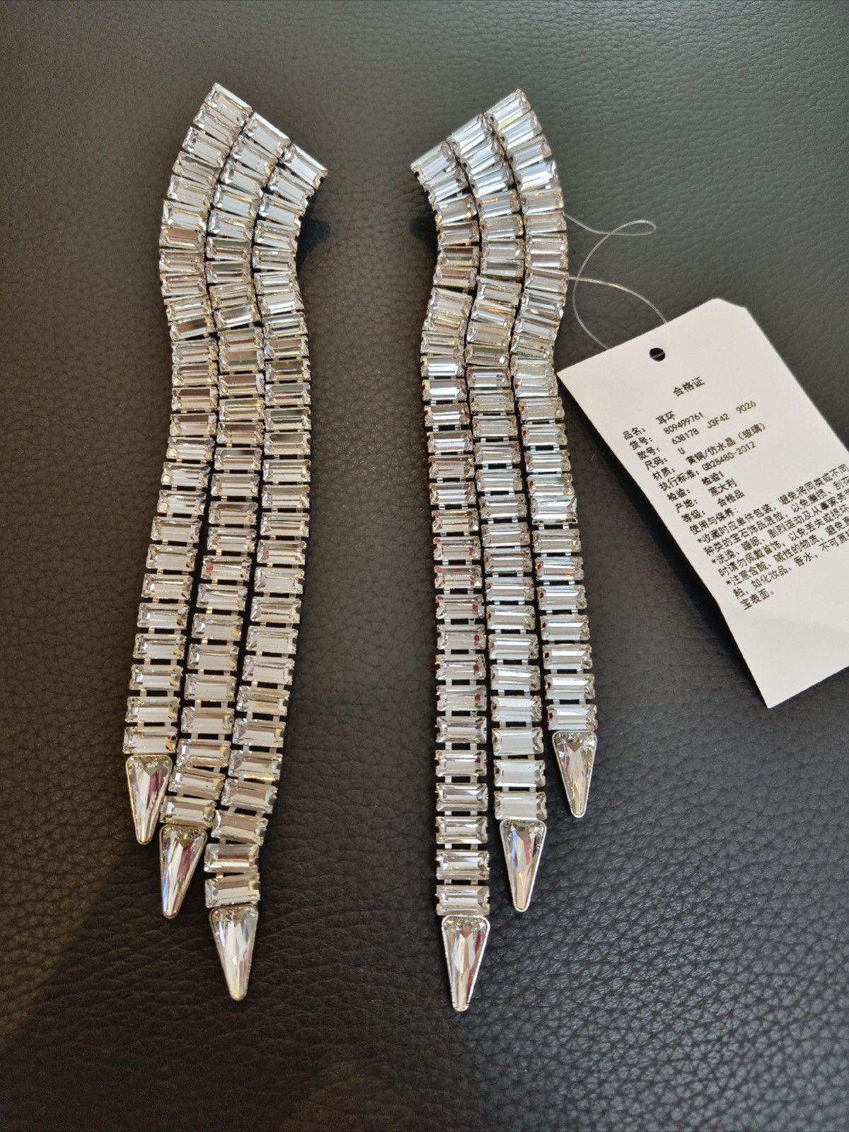 Gucci Gucci runway Crystal Embellished Clip-On Earrings Size ONE SIZE - 2 Thumbnail