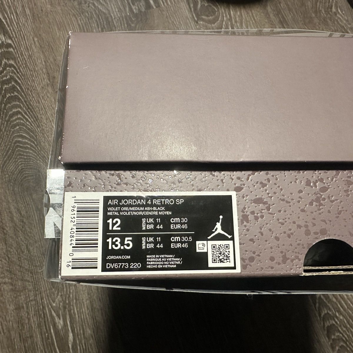 A Ma Maniere × Jordan Brand Jordan 4 A Ma Maniere Violet Ore Size US 12 / EU 45 - 2 Thumbnail