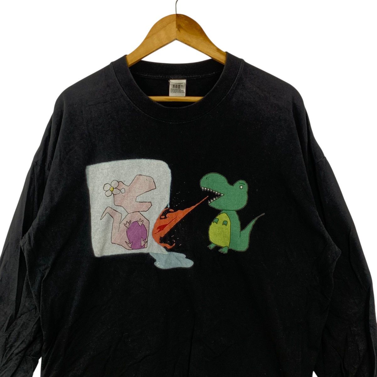 Other DINOSAUR T-REX Cartoon Funny Save My Love Tee Shirt Top Size L / US 10 / IT 46 - 5 Thumbnail
