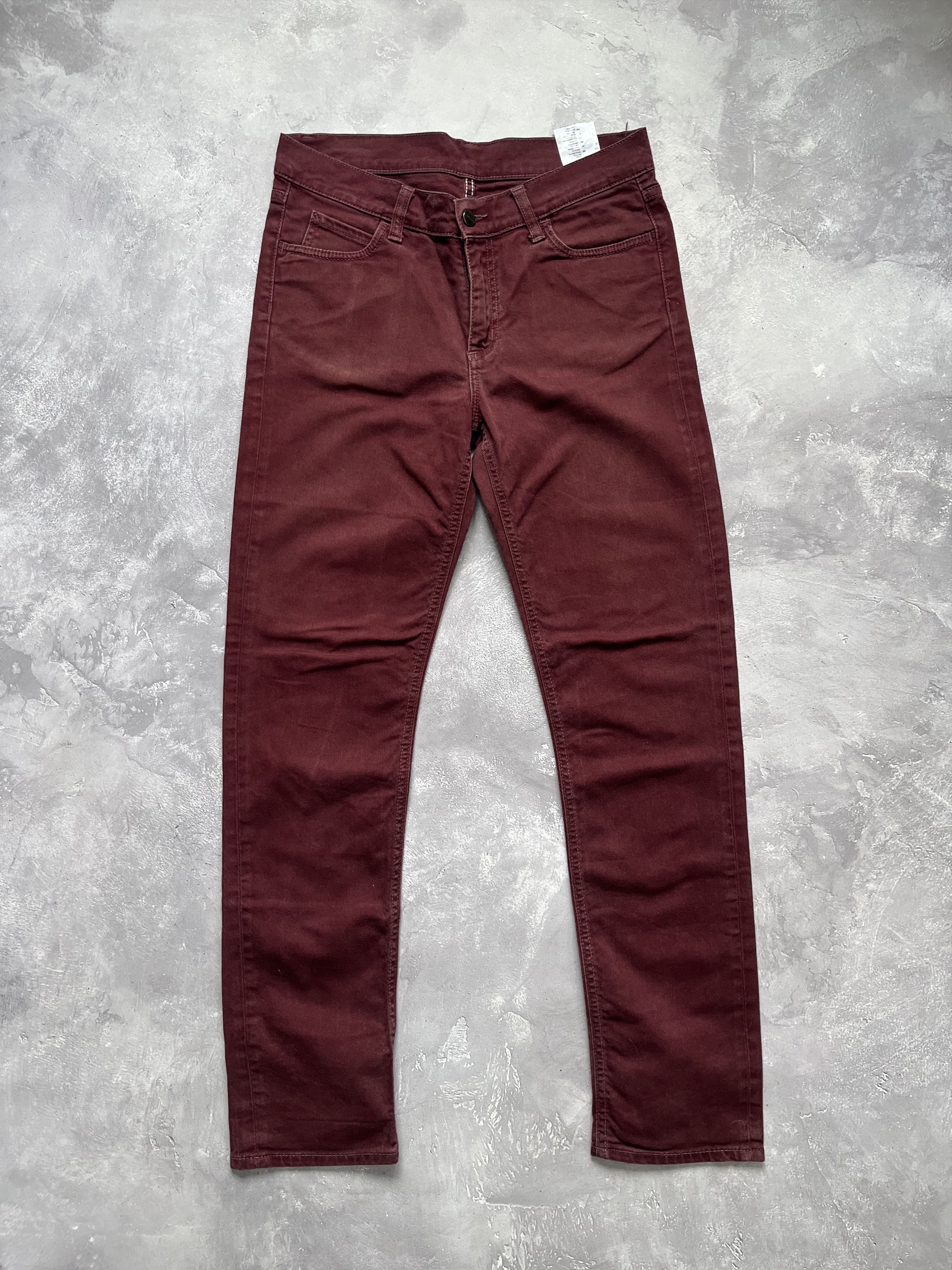 Carhartt Wip Carhartt Slam Pant Jeans W29 L32 29/32 Red Denim Size US 29 - 2 Thumbnail