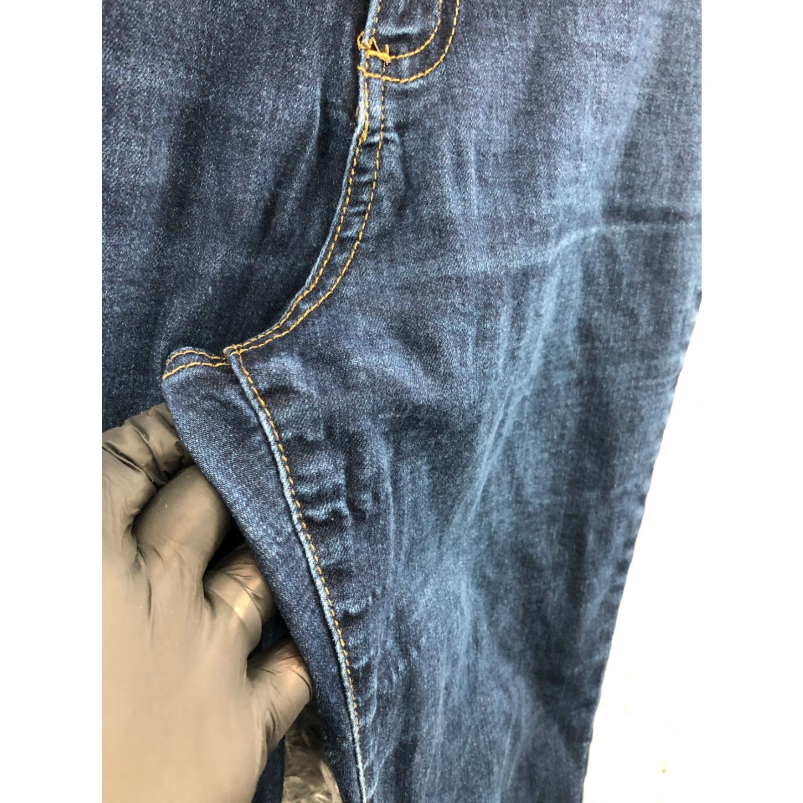 Vintage Ashley Mason Jeans Skinny 29 Womens Medium Wash Blue Flaw Size 29" - 5 Thumbnail