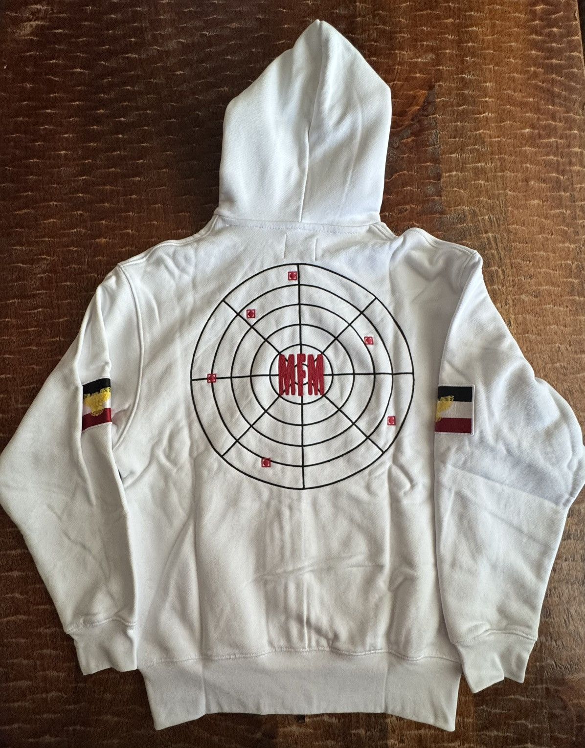 murd333r.fm Peacemaker Zip Hoodie S White Size US S / EU 44-46 / 1 - 2 Thumbnail