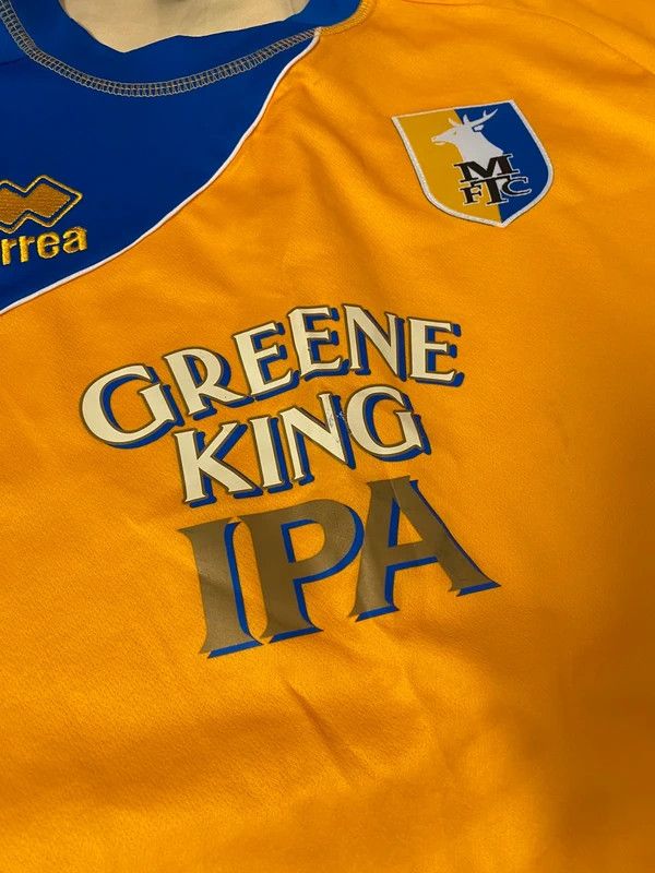 Errea Mansfield Town 2011/12 Erreà Home Shirt Vintage Jersey XL Size US XL / EU 56 / 4 - 14 Thumbnail