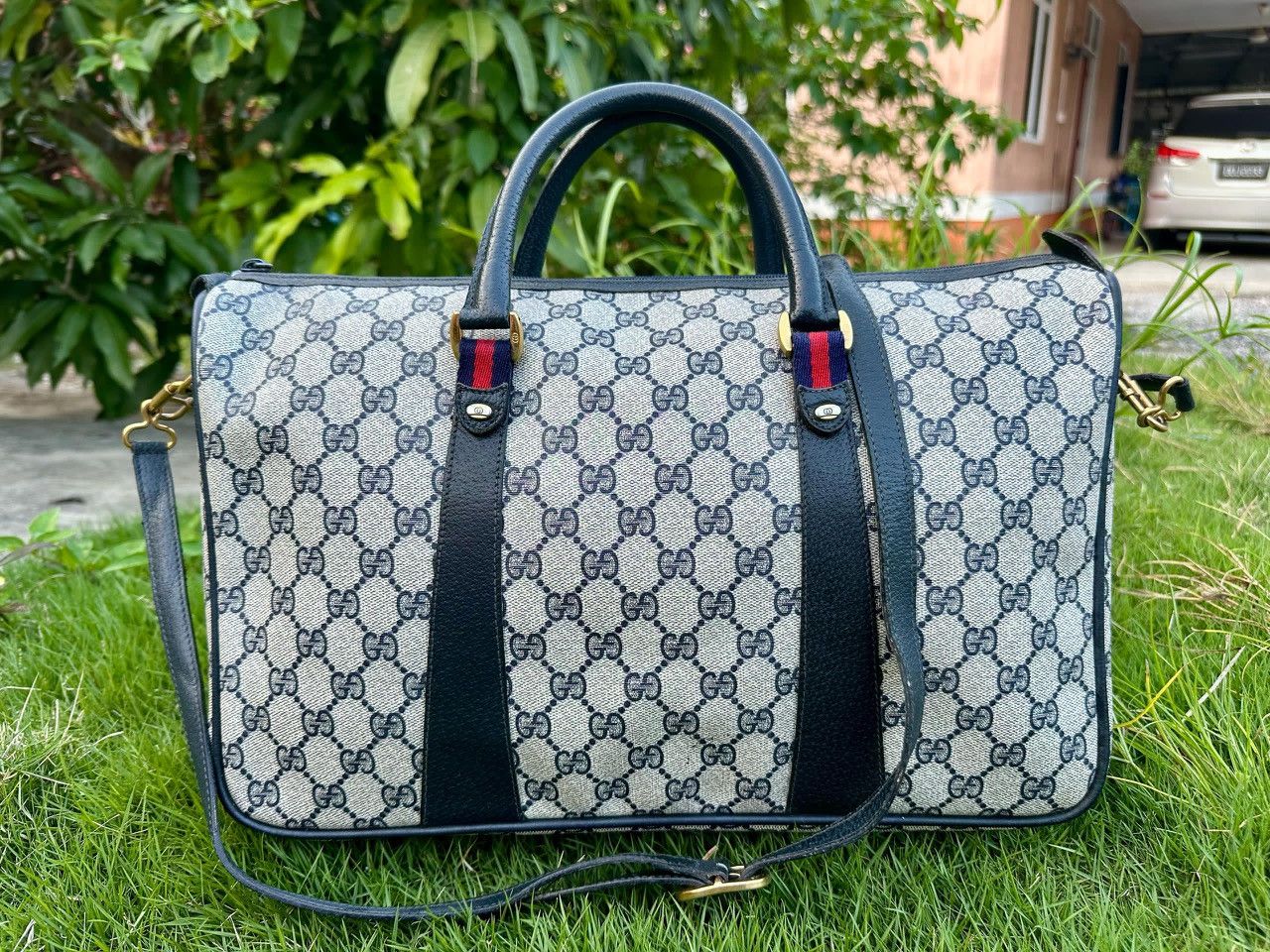 Gucci Authentic Gucci Ophidia Supreme GG Sherry Line Boston Bag Size ONE SIZE - 1 Thumbnail