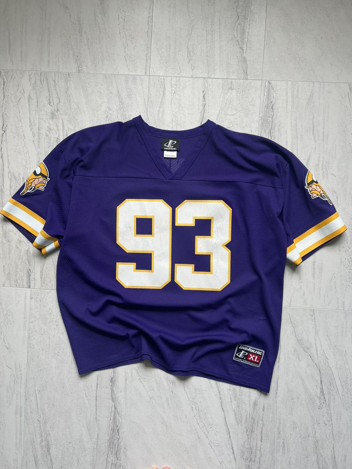 Nike Vintage 90’s Logo Athletic Minnesota Vikings Football Jersey Size US XL / EU 56 / 4 - 1 Thumbnail
