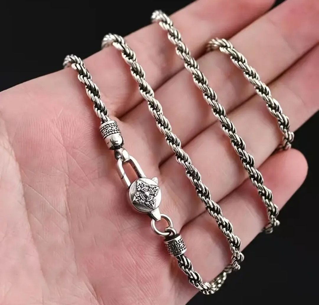 Jewelry Hemp Spiral Rope Chain Necklace Size ONE SIZE - 3 Thumbnail