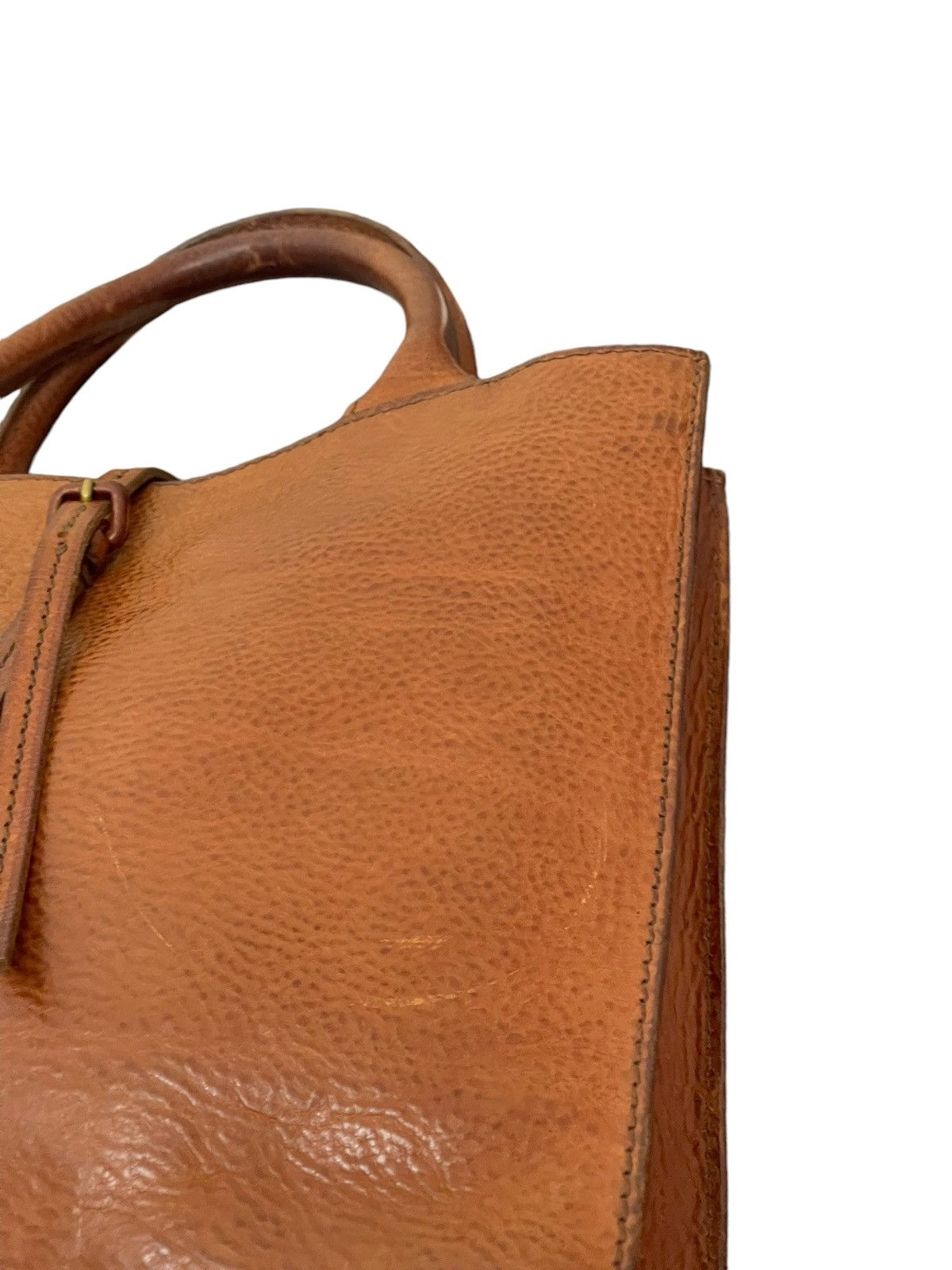Genuine Leather Full Leather Thick Genten Japan Tote Bag 5🟩 Size ONE SIZE - 9 Thumbnail