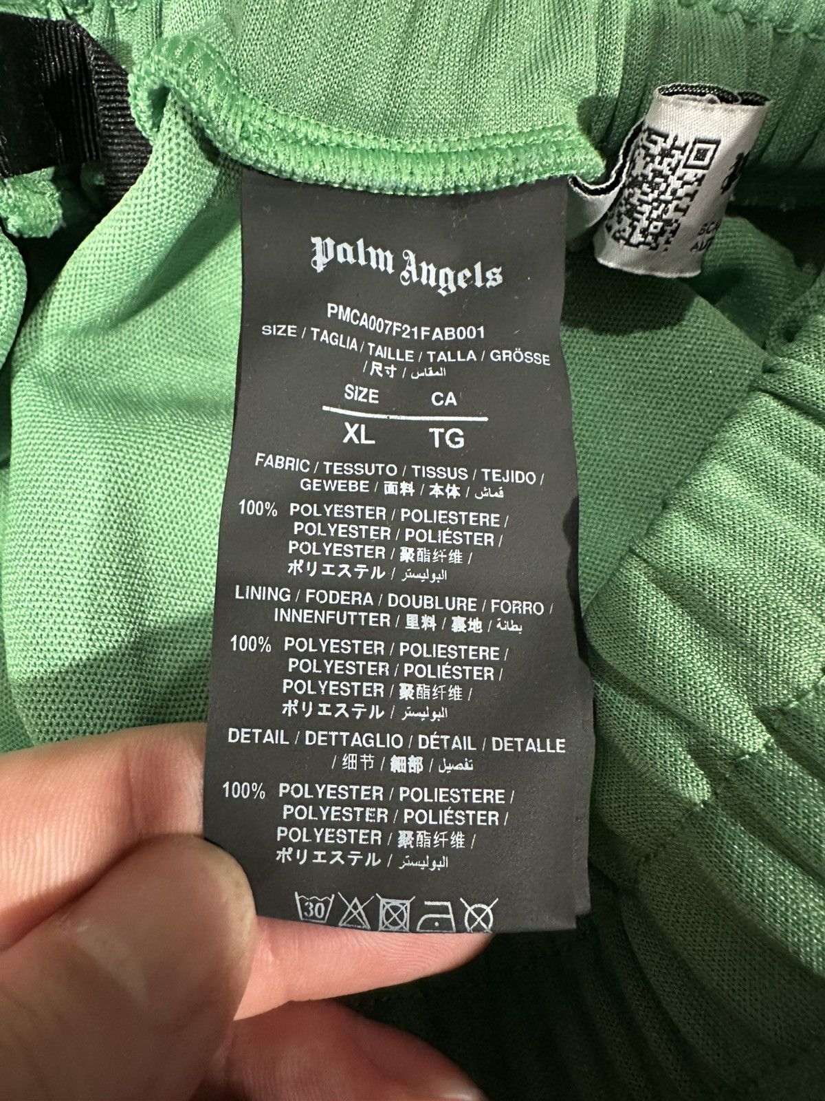 Palm Angels PALM ANGELS TRACK PANTS GREEN Size US 36 / EU 52 - 3 Thumbnail