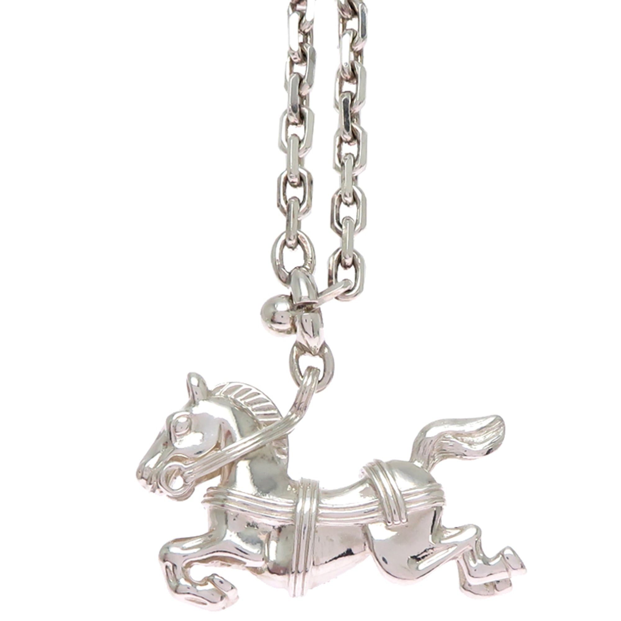 Hermes Hermes Cheval Horse Charm for Women and Men, Sterling Silver 925 Size ONE SIZE - 1 Thumbnail