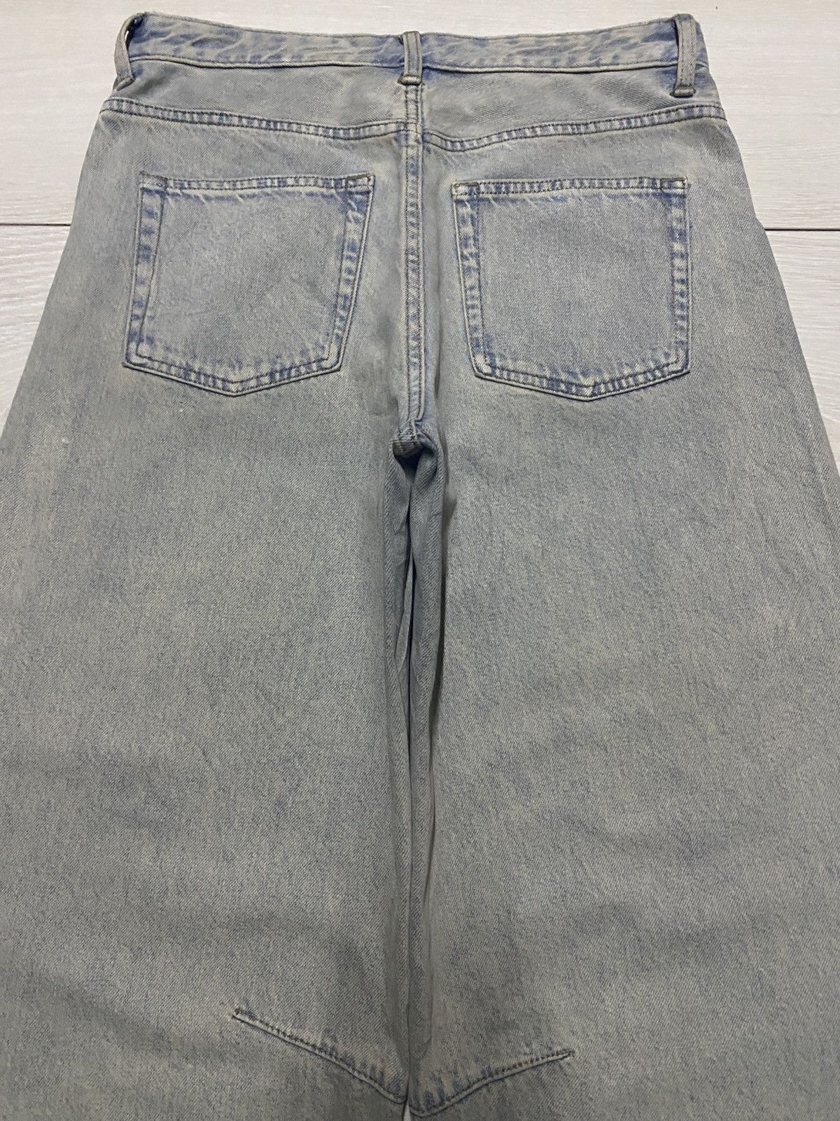 GU × Maison MIHARA YASUHIRO Vintage Gu Denim Mud Wash Super Baggy Jeans Size US 30 / EU 46 - 4 Thumbnail