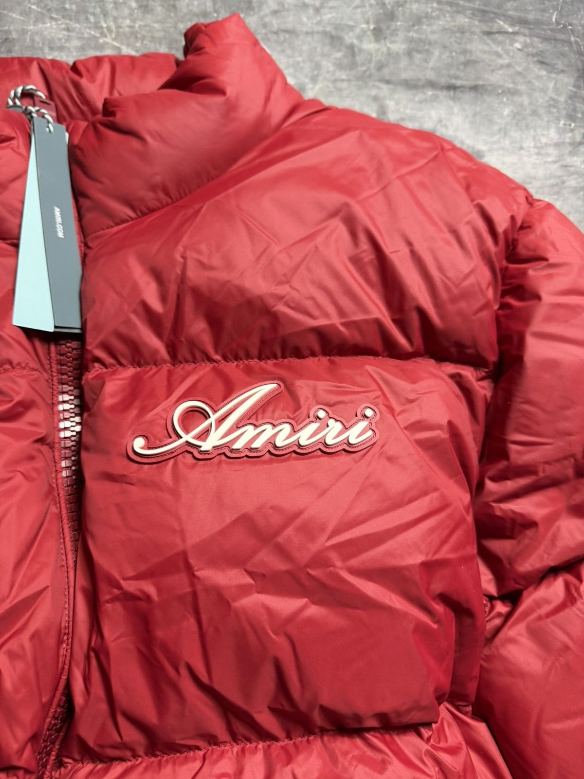 Amiri Amiri Bones Down Puffer Jacket in Deep Red Size US XL / EU 56 / 4 - 5 Thumbnail