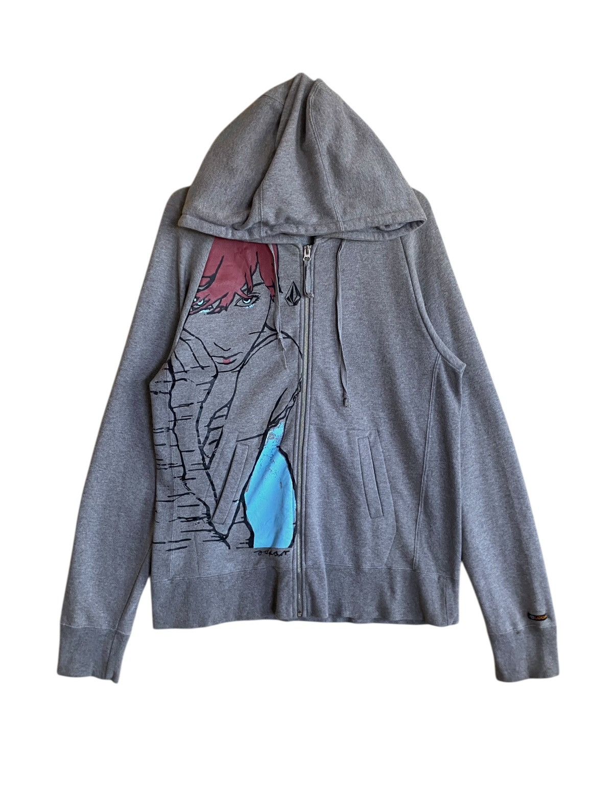 Volcom Vintage Japanese Brand Volcom Zipper Hoodie 1990s Size US M / EU 48-50 / 2 - 1 Thumbnail