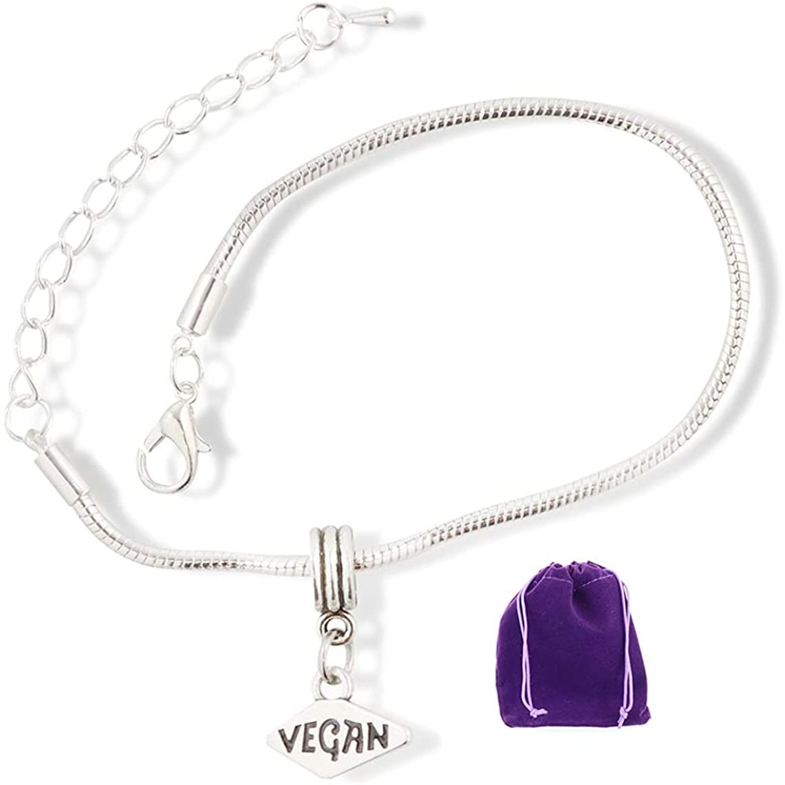 & Other Stories Vegan Text Snake Chain Charm Bracelet Size ONE SIZE - 1 Thumbnail